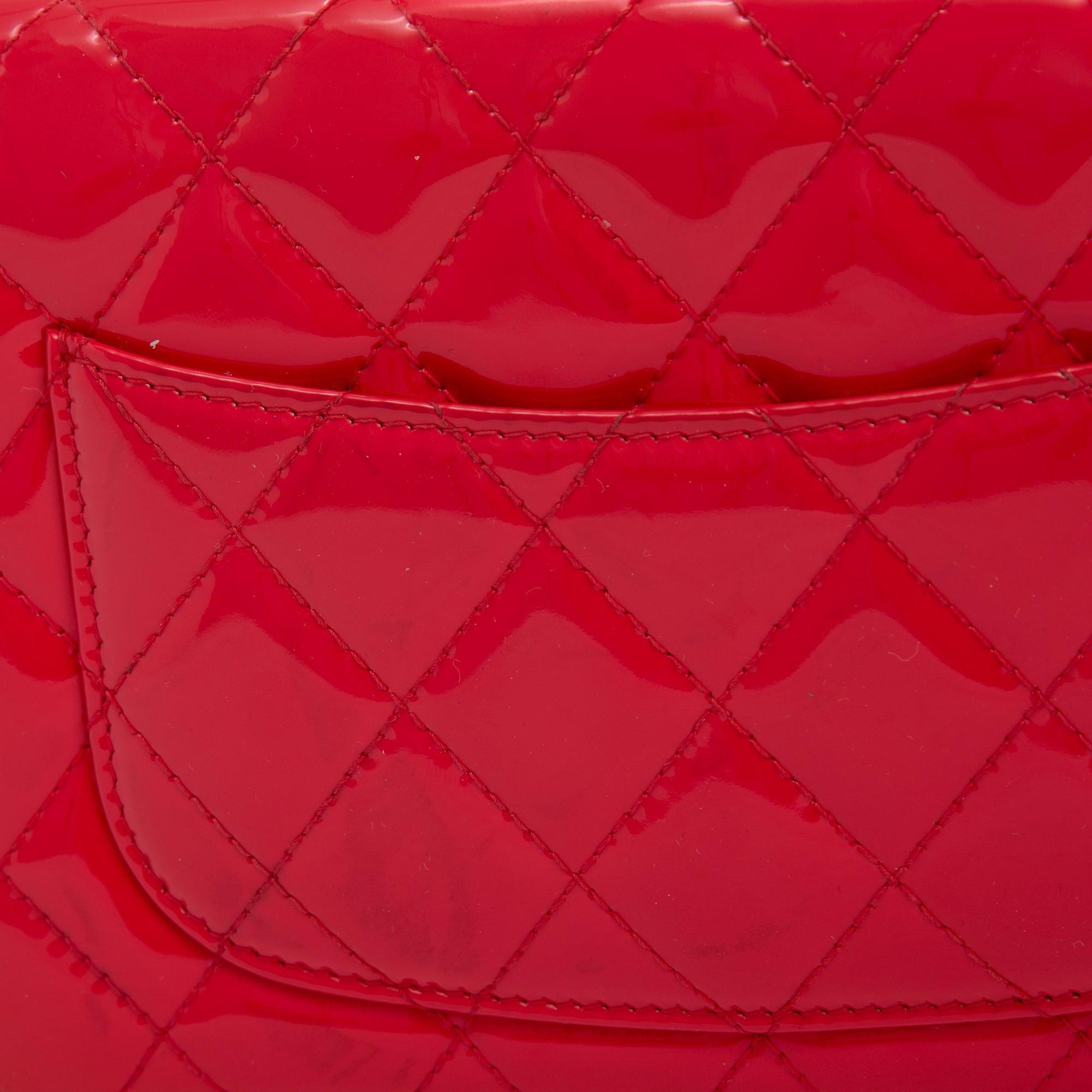 Chanel Patent Leather Classic Wallet on Chain w/ Box & Authenticity Card