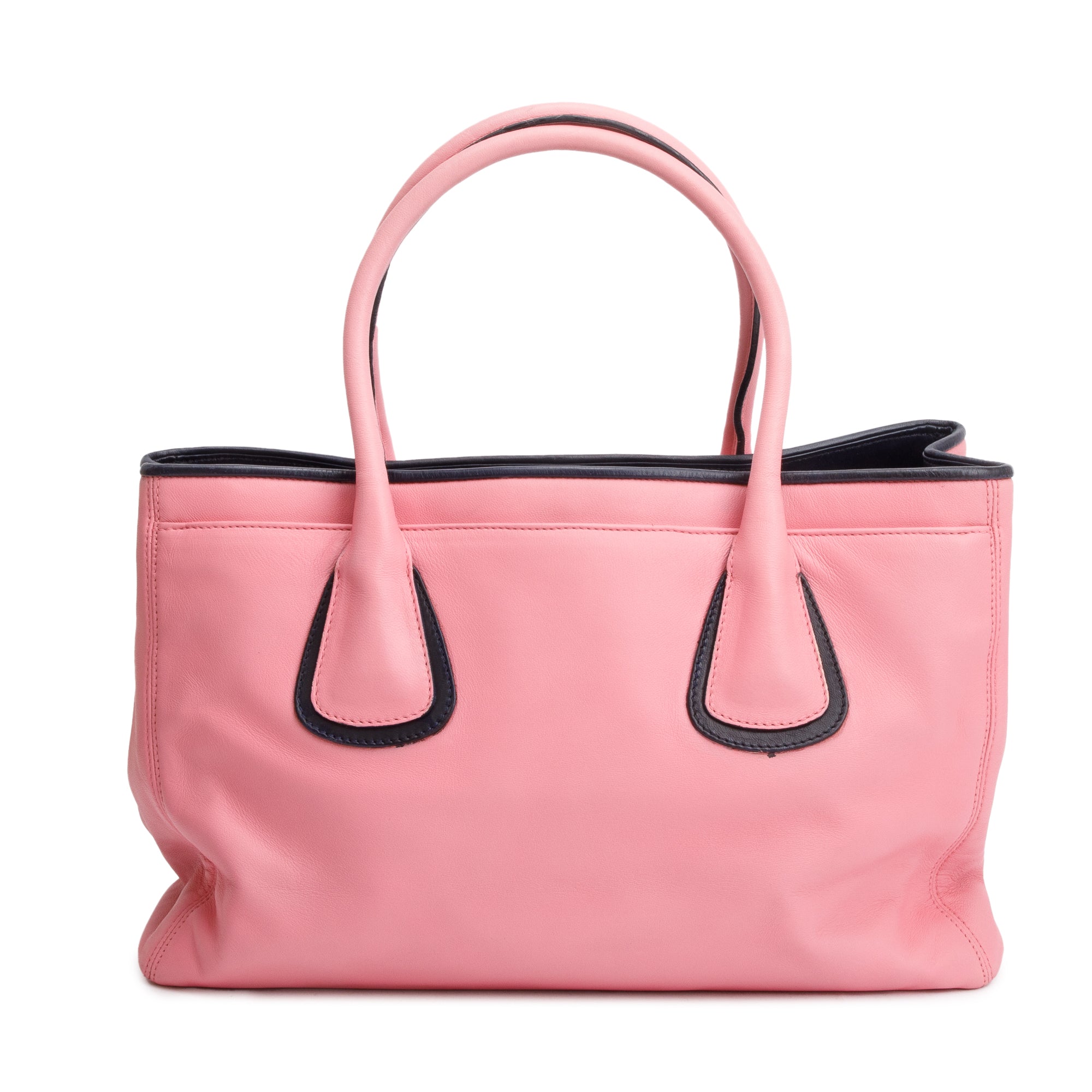Chanel Pink Calfskin Leather Medium Executive Cerf Shopper Tote w/ Pouch & Authenticity Card
