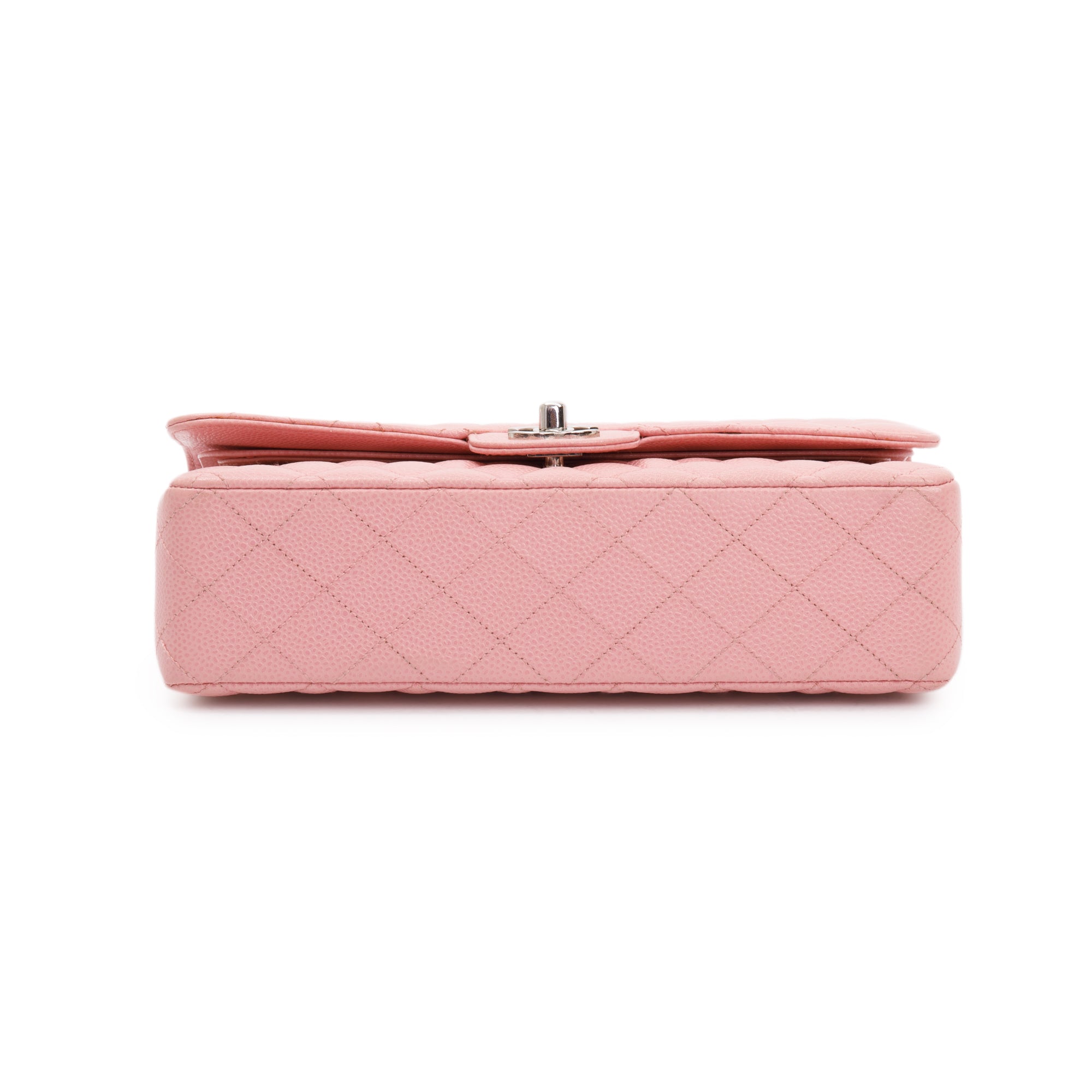 Chanel Pink Caviar Classic Medium Double Flap Bag w/ Authenticity Card