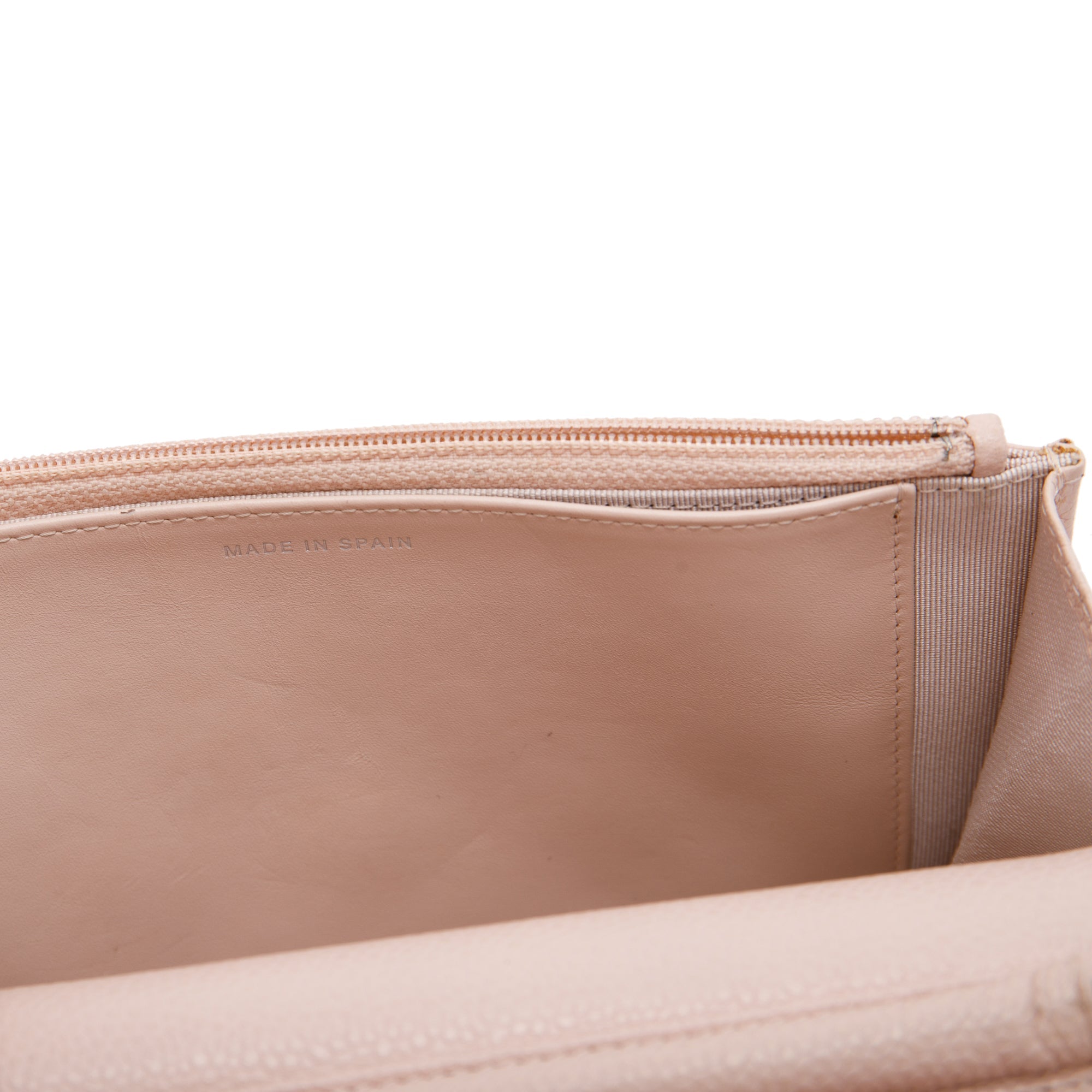 Chanel Pink Caviar Classic Wallet on Chain