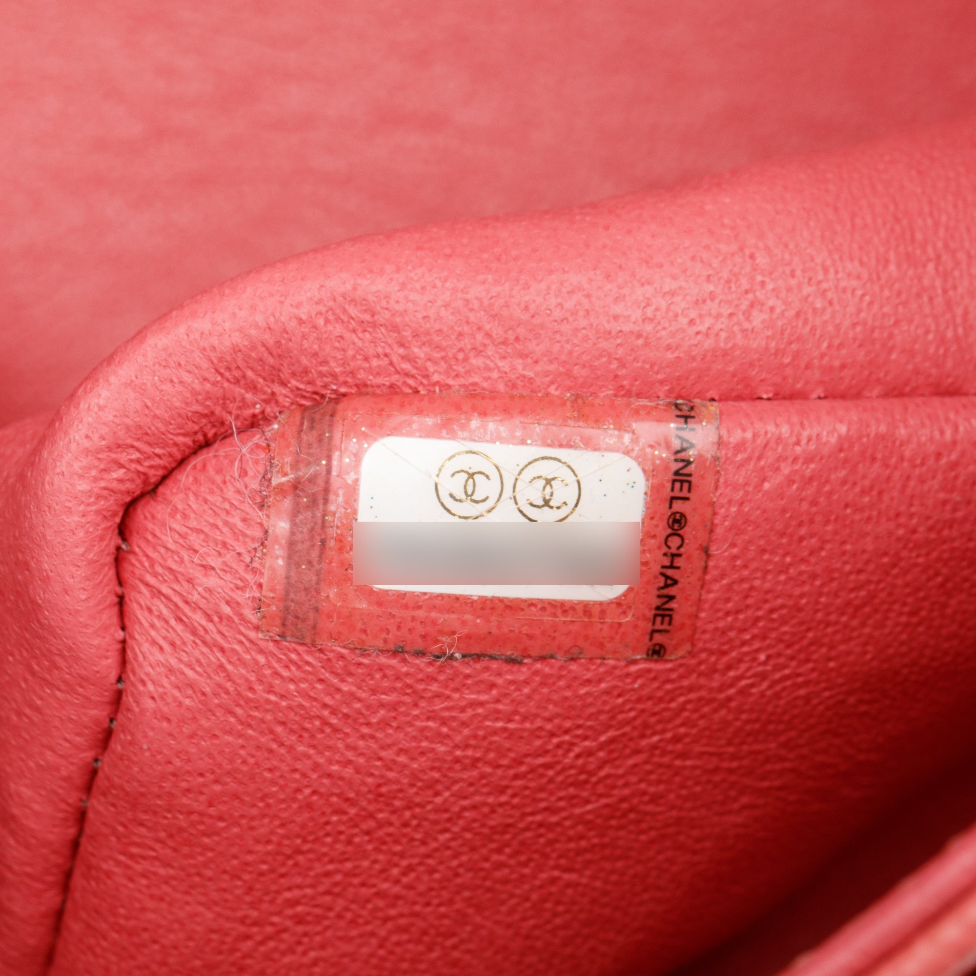 Chanel Pink Caviar Leather Classic Medium Double Flap Bag w/ Authenticity Card