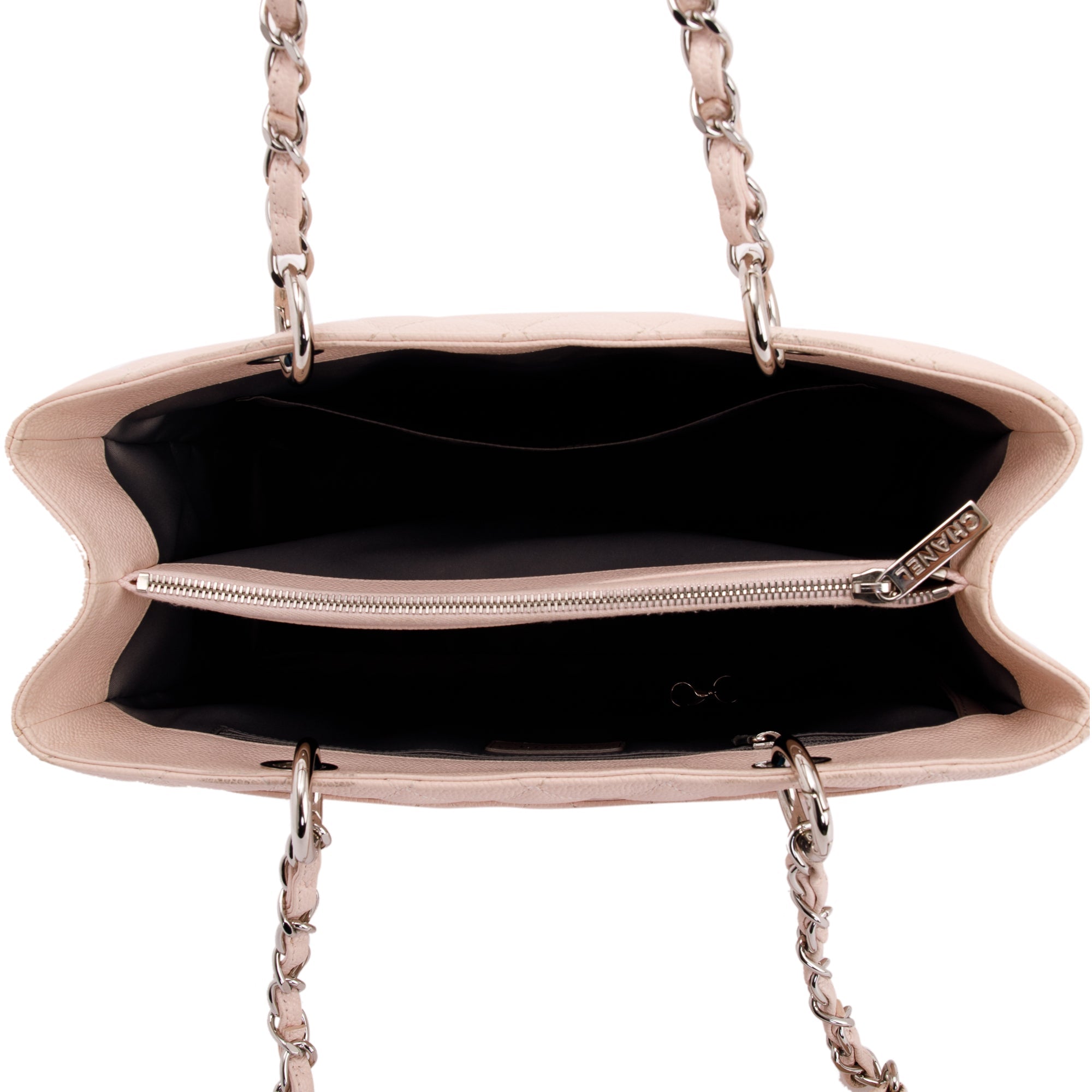 Chanel Pink Caviar Leather Grand Shopping Tote (GST) w/ Authenticity Card