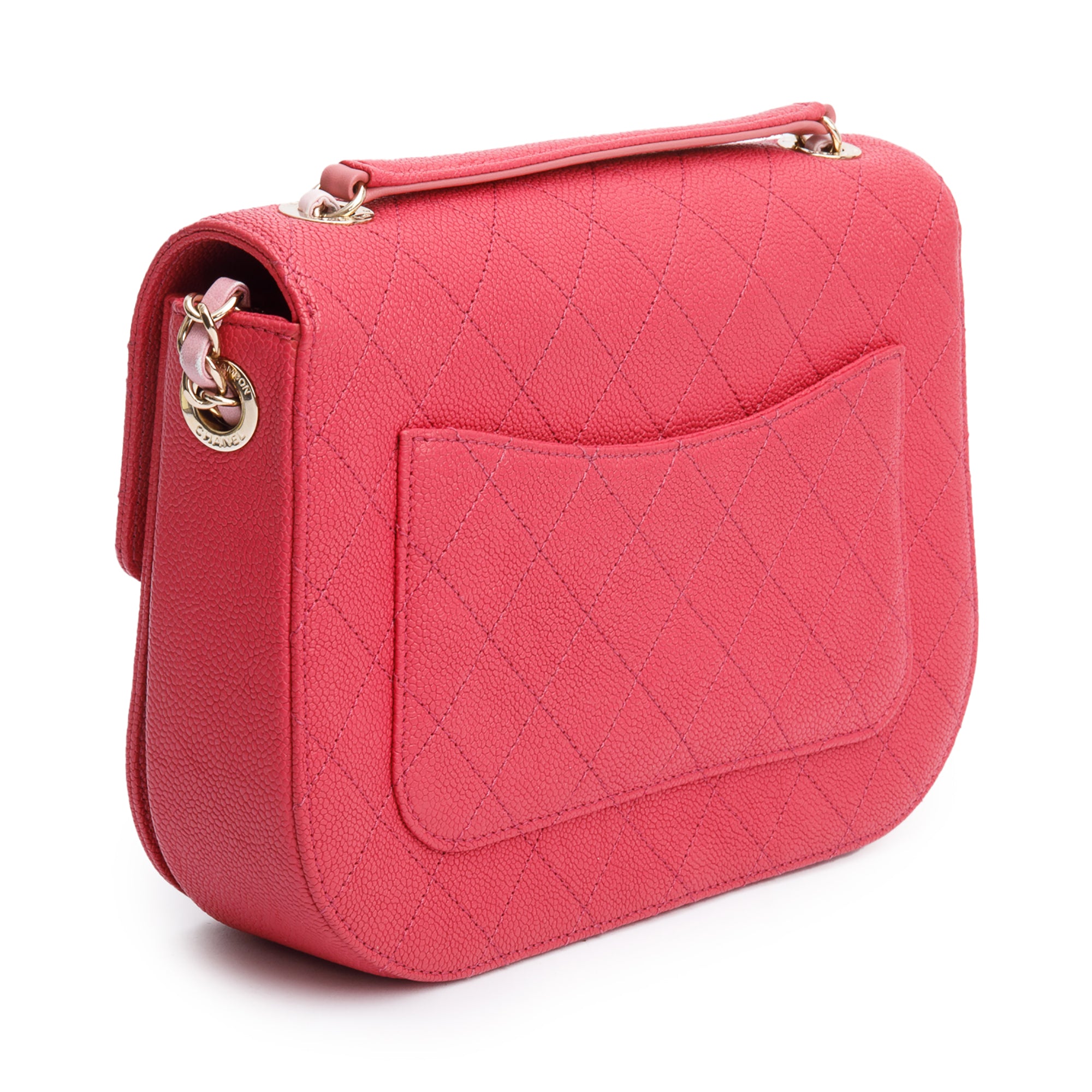 Chanel Pink Caviar Paris-Cuba Thread Around Flap Bag w/ Box & Authenticity Card