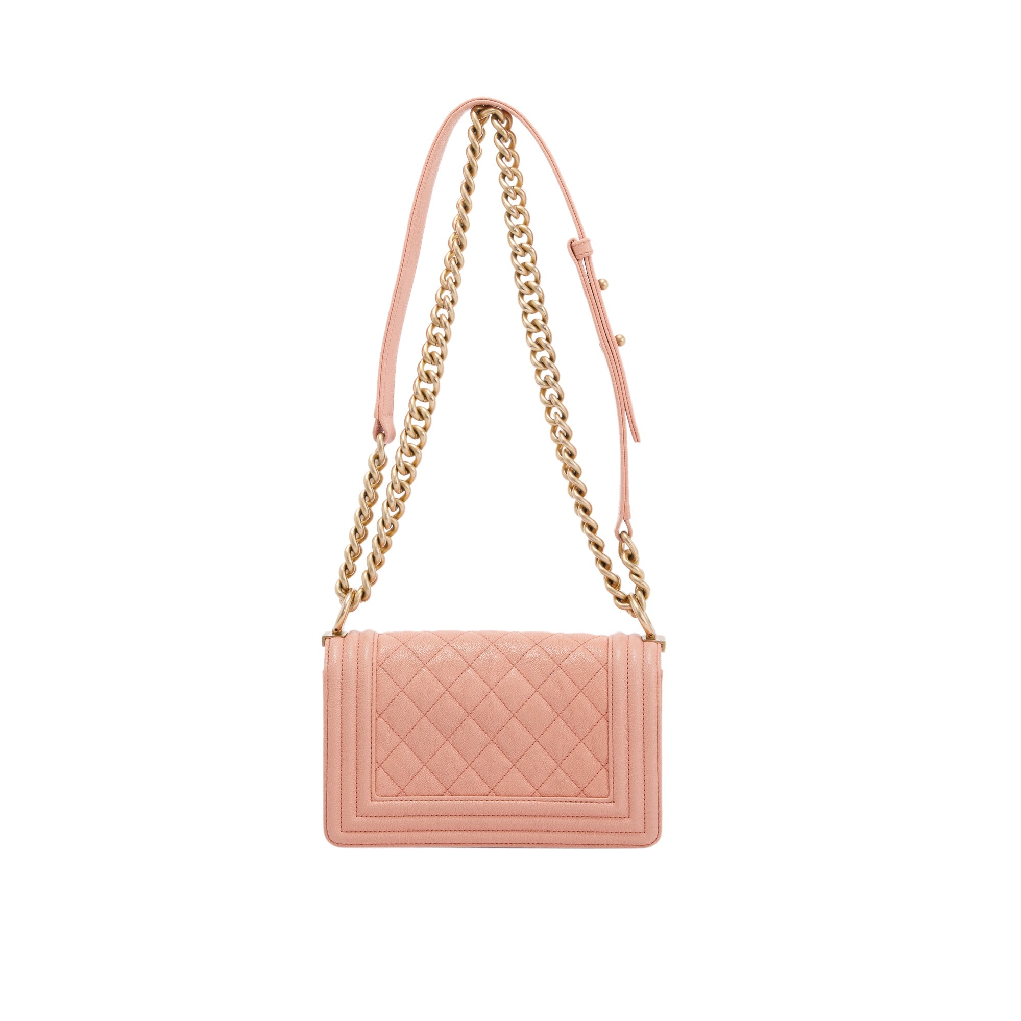 Chanel Pink Caviar Small Boy Bag