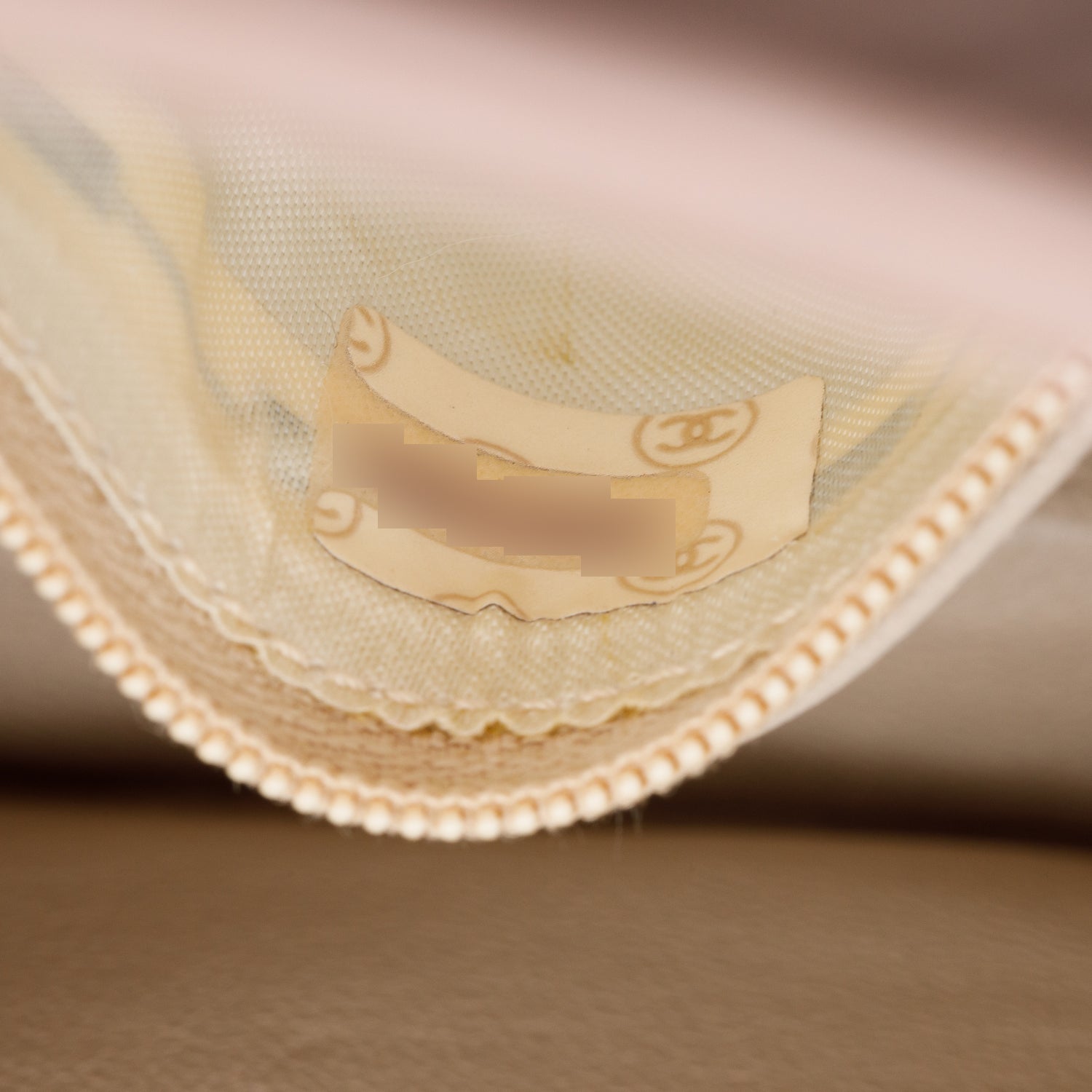 Chanel Pink Chevron Lambskin Leather Tassel Mini Flap Bag w/ Box