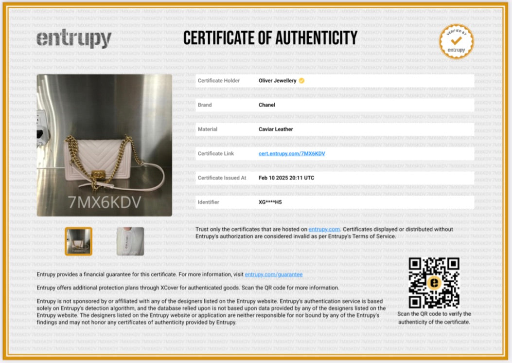 Chanel Pink Chevron Quilted Caviar Leather Medium Boy Bag