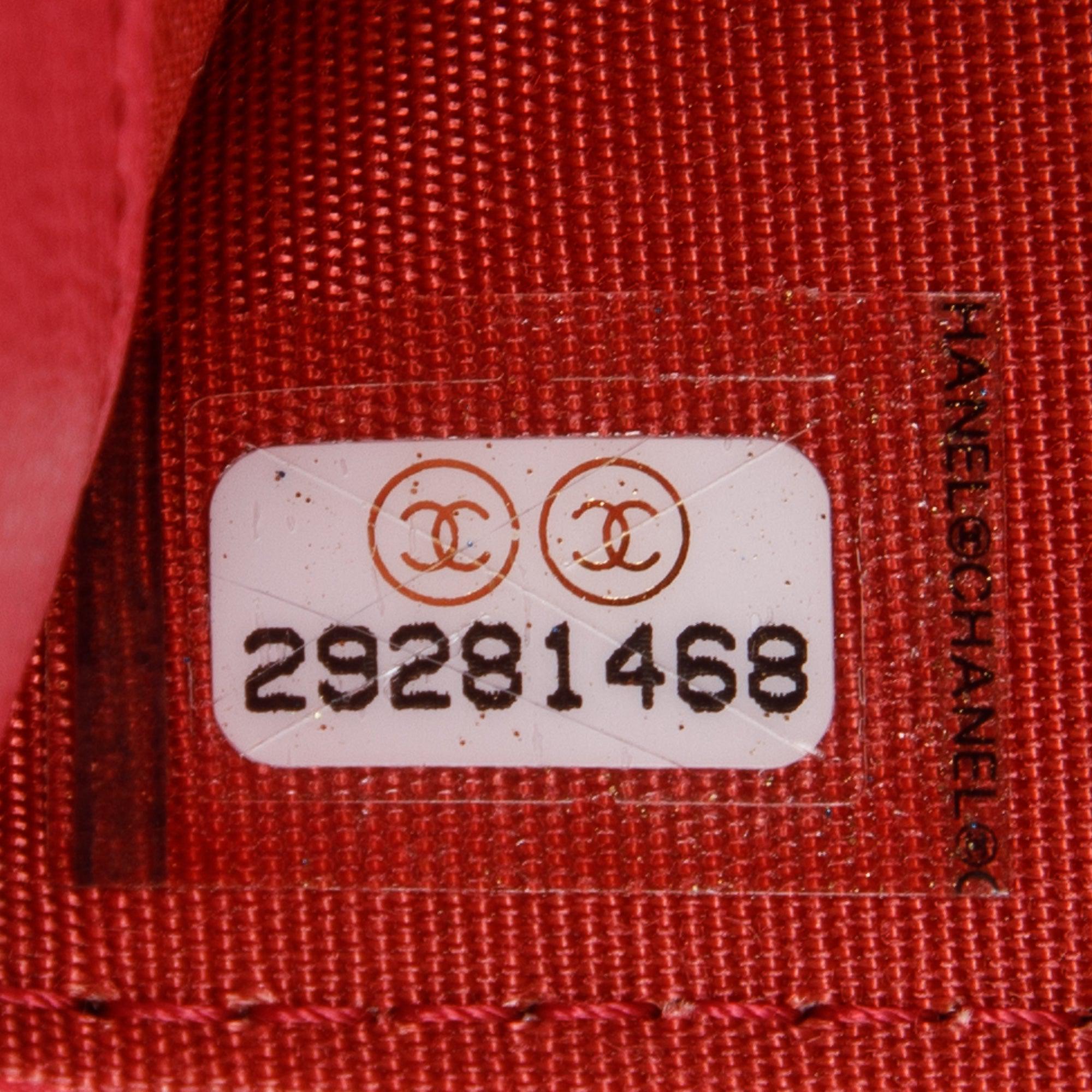 Chanel Pink Lambskin 19 Flap Wallet W/ Box & Authenticity Card