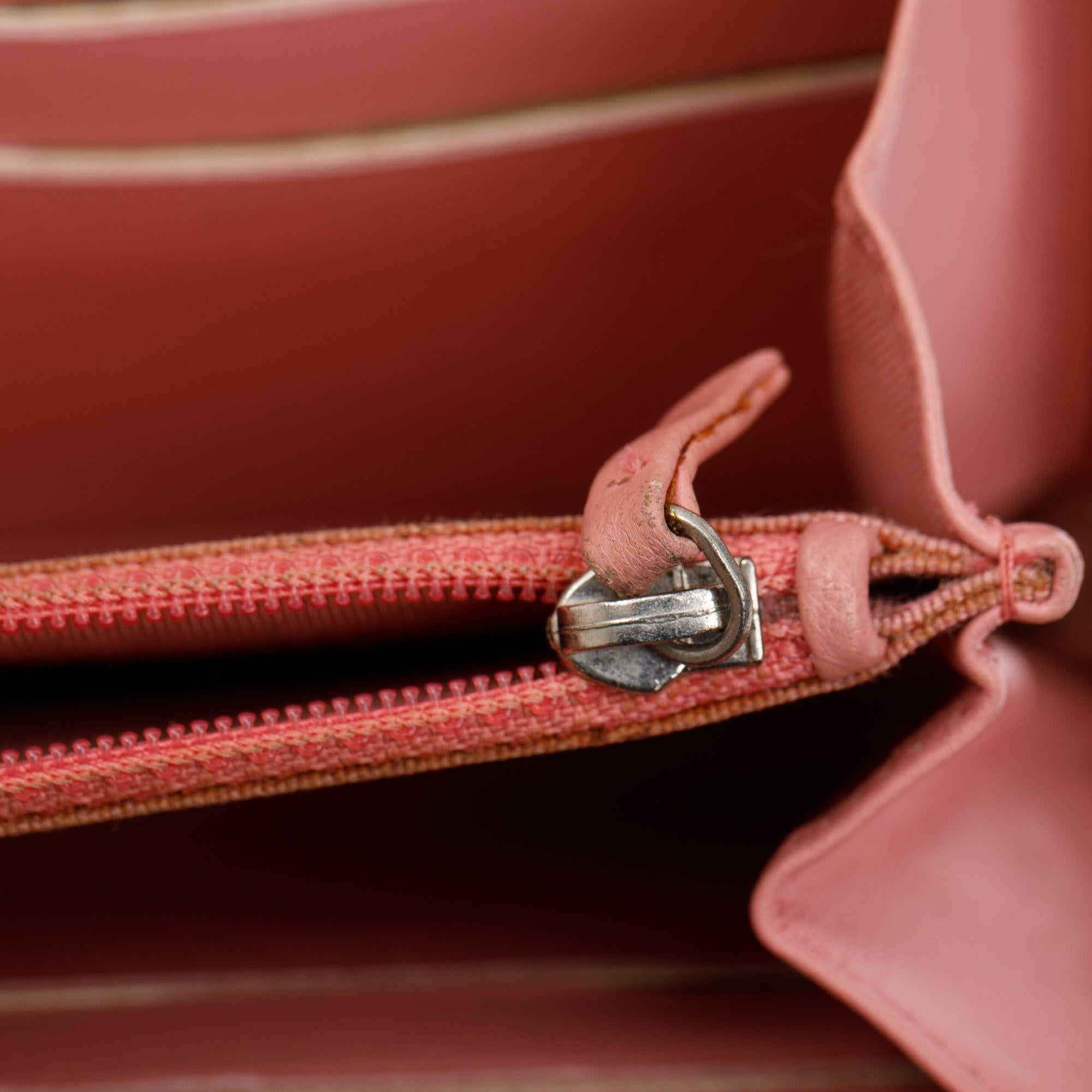 Chanel Pink Lambskin Leather Classic Long Zipped Wallet