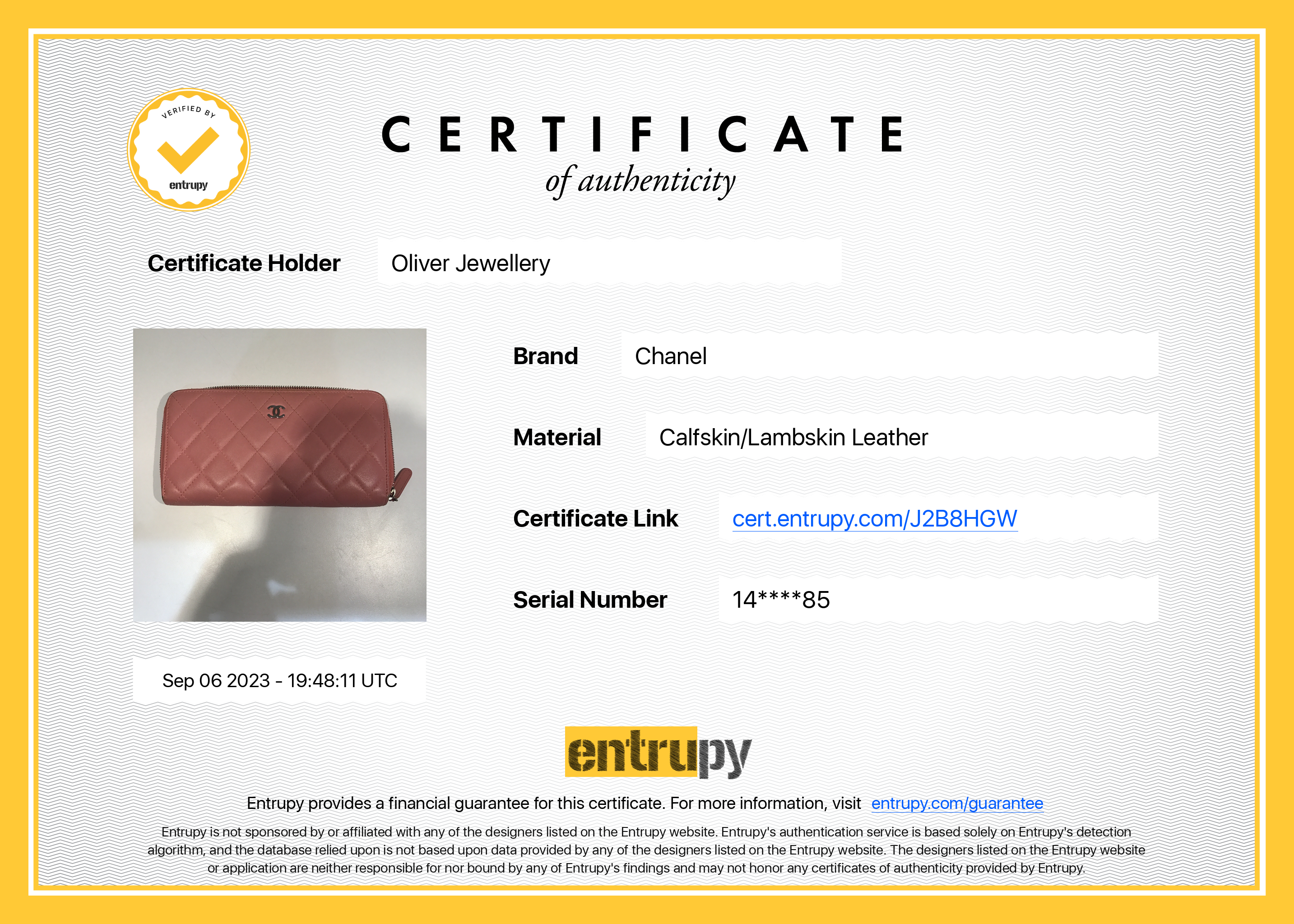 Chanel Pink Lambskin Leather Classic Long Zipped Wallet