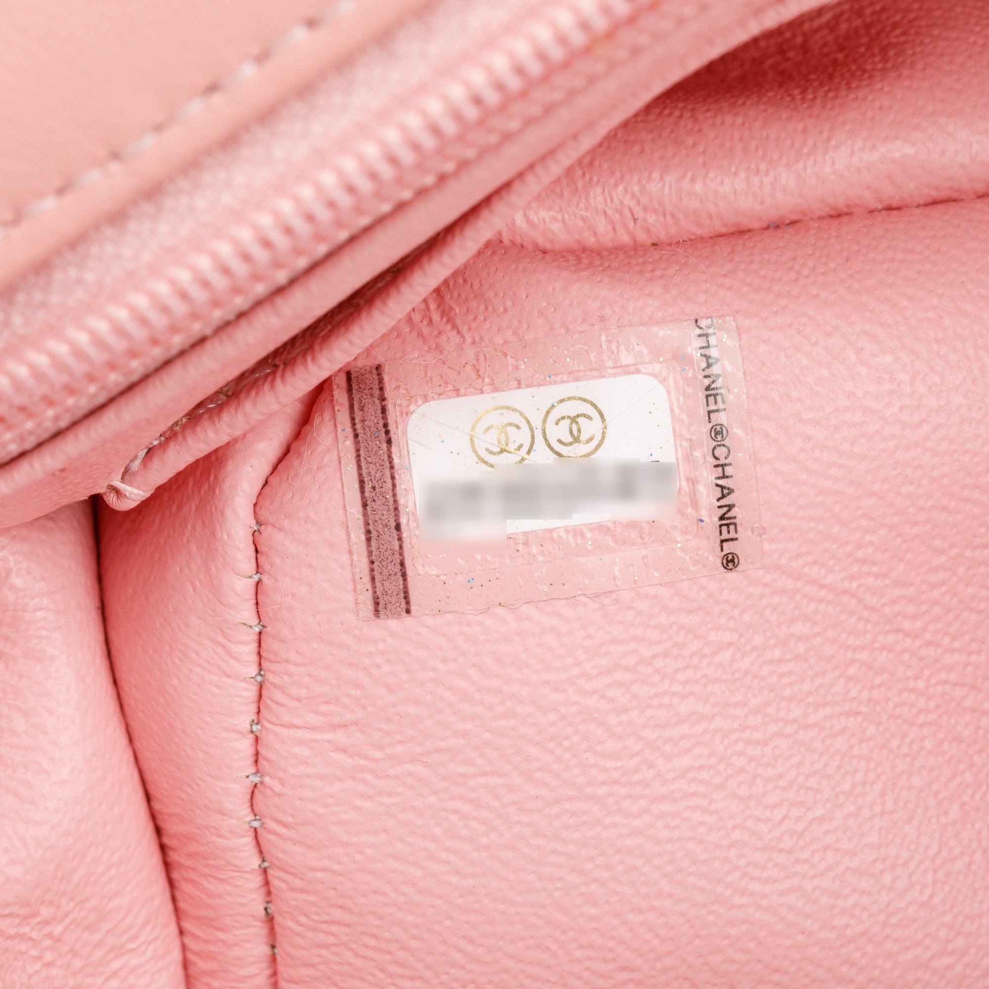 Chanel Pink Multicolor Tweed Classic Mini Rectangular Flap Bag