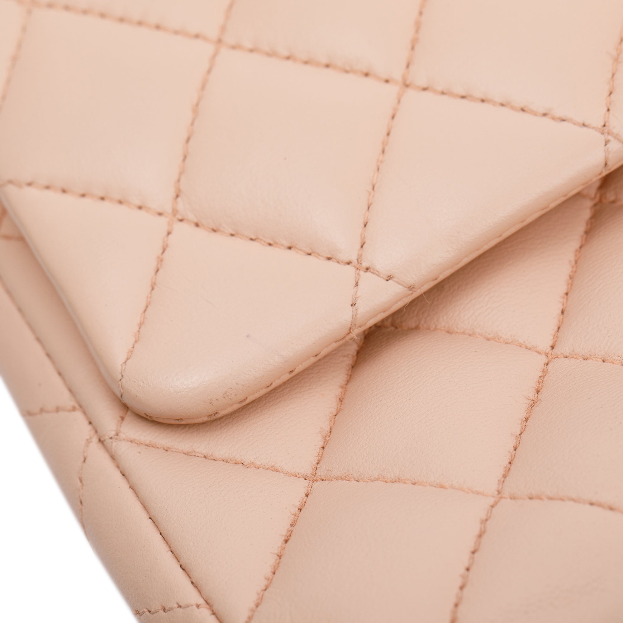 Chanel Pink Quilted Lambskin Classic Medium Double Flap Bag