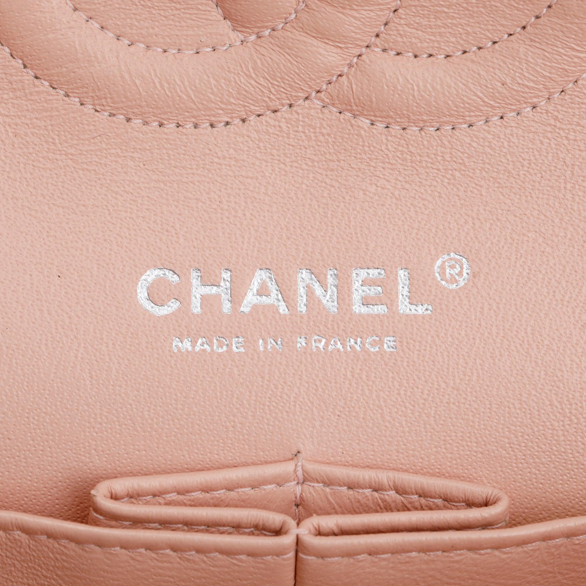 Chanel Pink Quilted Lambskin Classic Medium Double Flap Bag