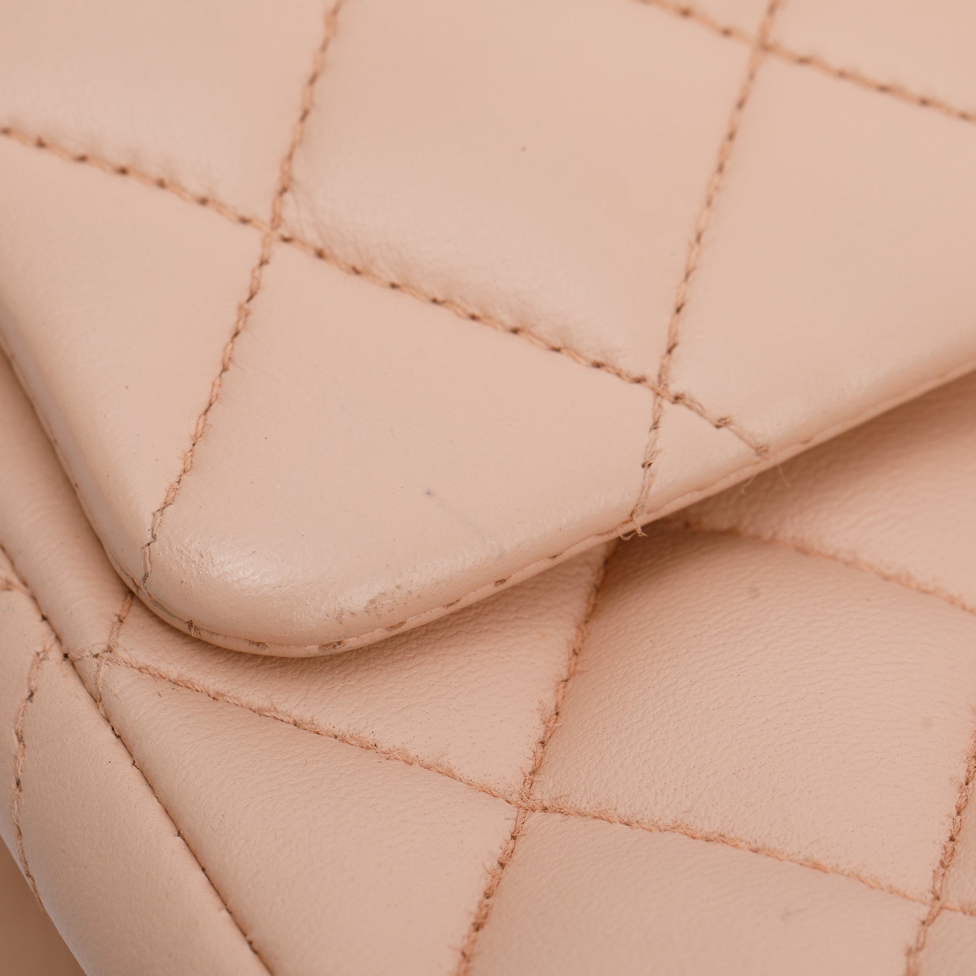 Chanel Pink Quilted Lambskin Classic Medium Double Flap Bag
