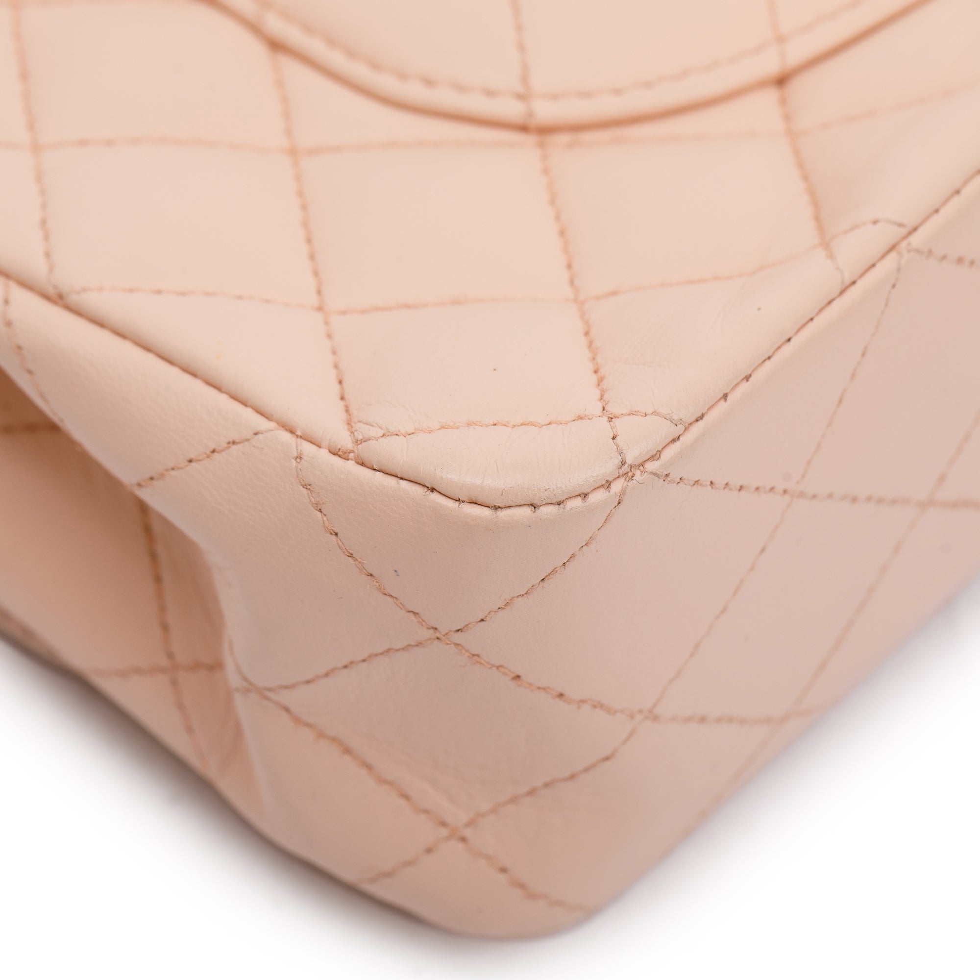 Chanel Pink Quilted Lambskin Classic Medium Double Flap Bag