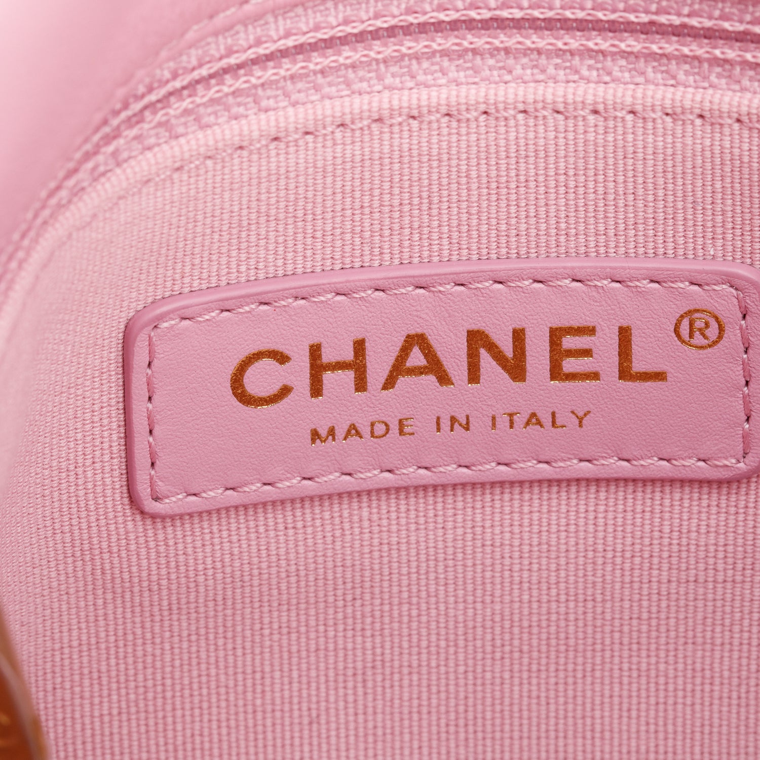 Chanel Pink Quilted Lambskin Leather Small Lacquered Chain Flap Bag