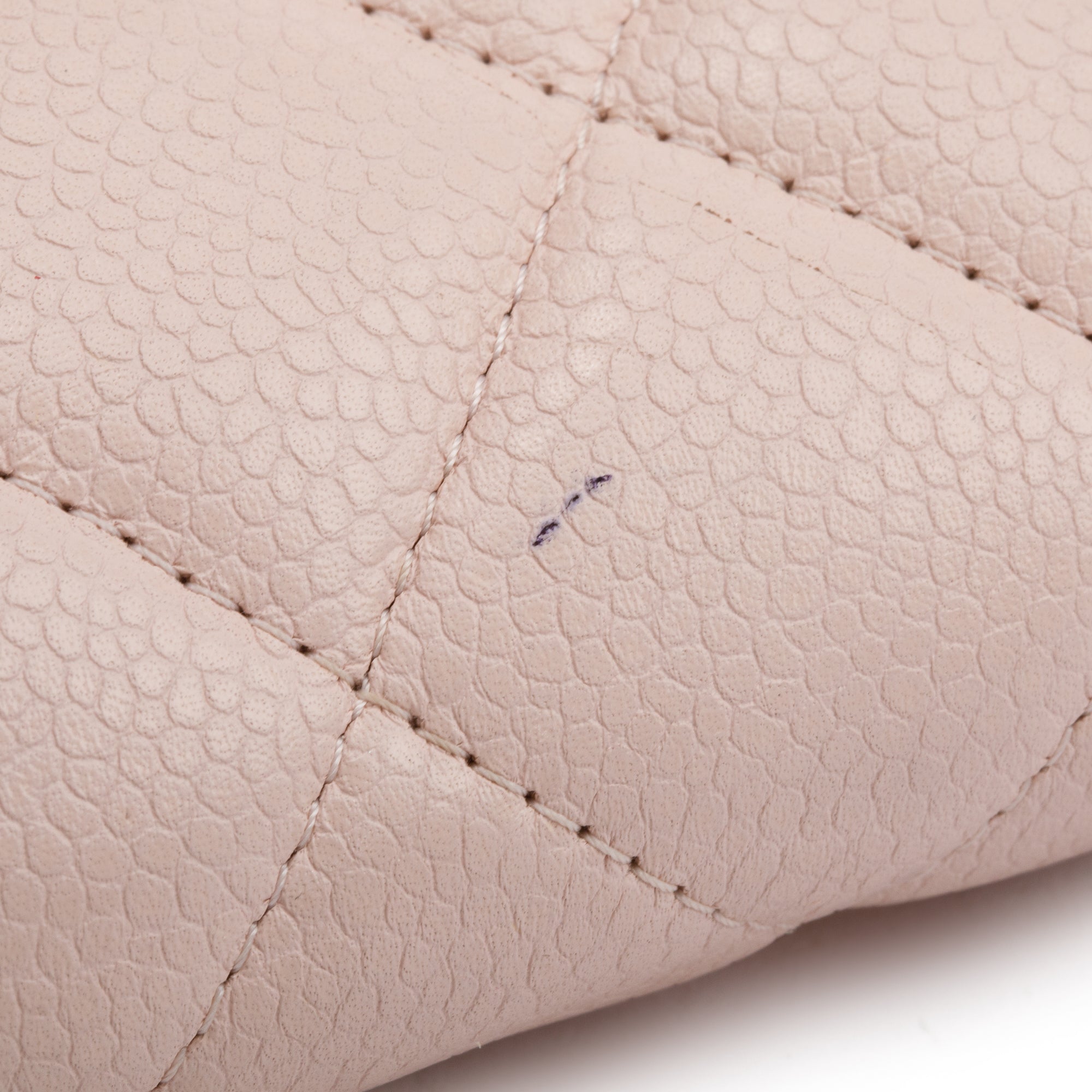 Chanel Pink Quilted Leather Clutch with Chain Flap w/ Authenticity Card