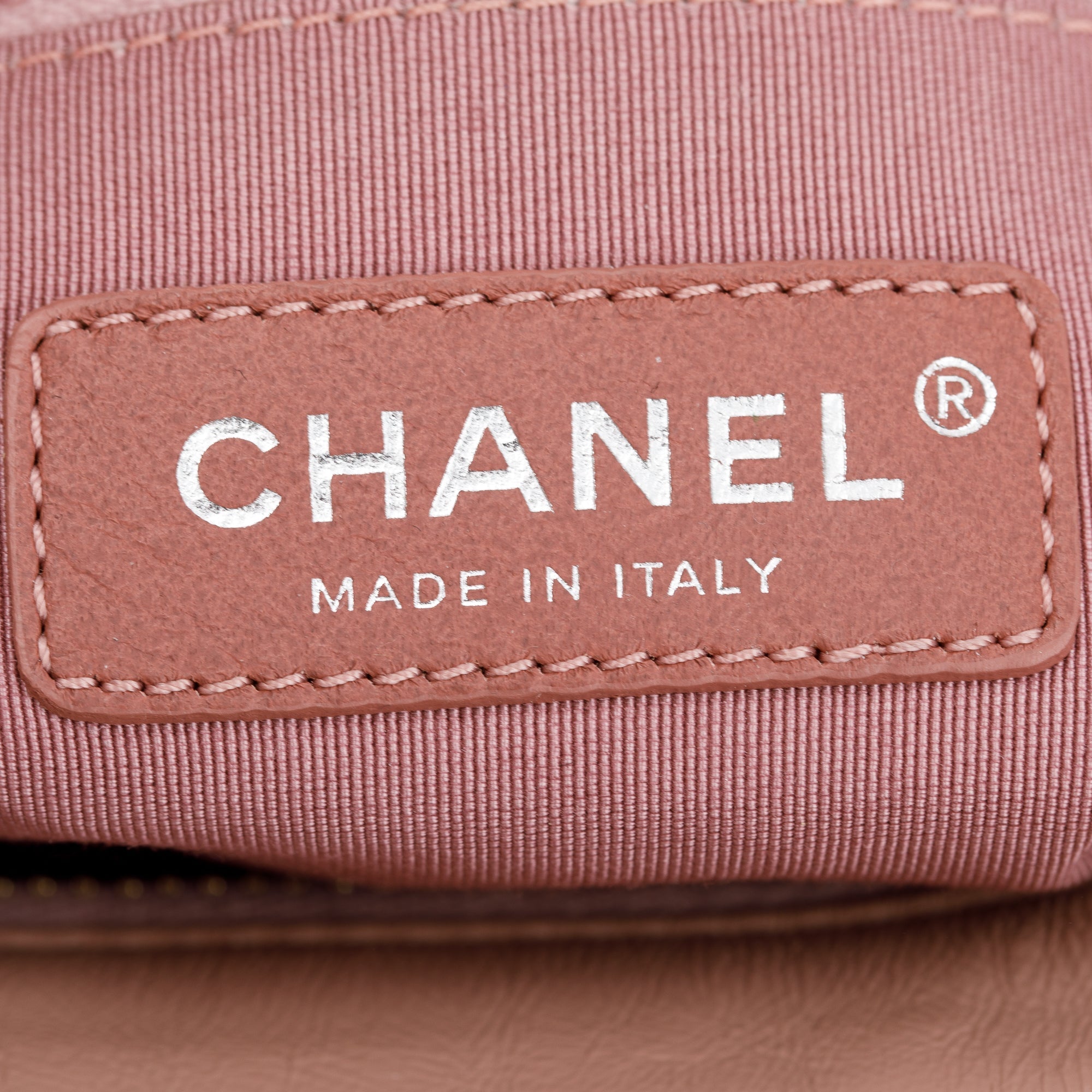 Chanel Pink Tweed Calfskin Leather Small Gabrielle Hobo w/ Authenticity Card