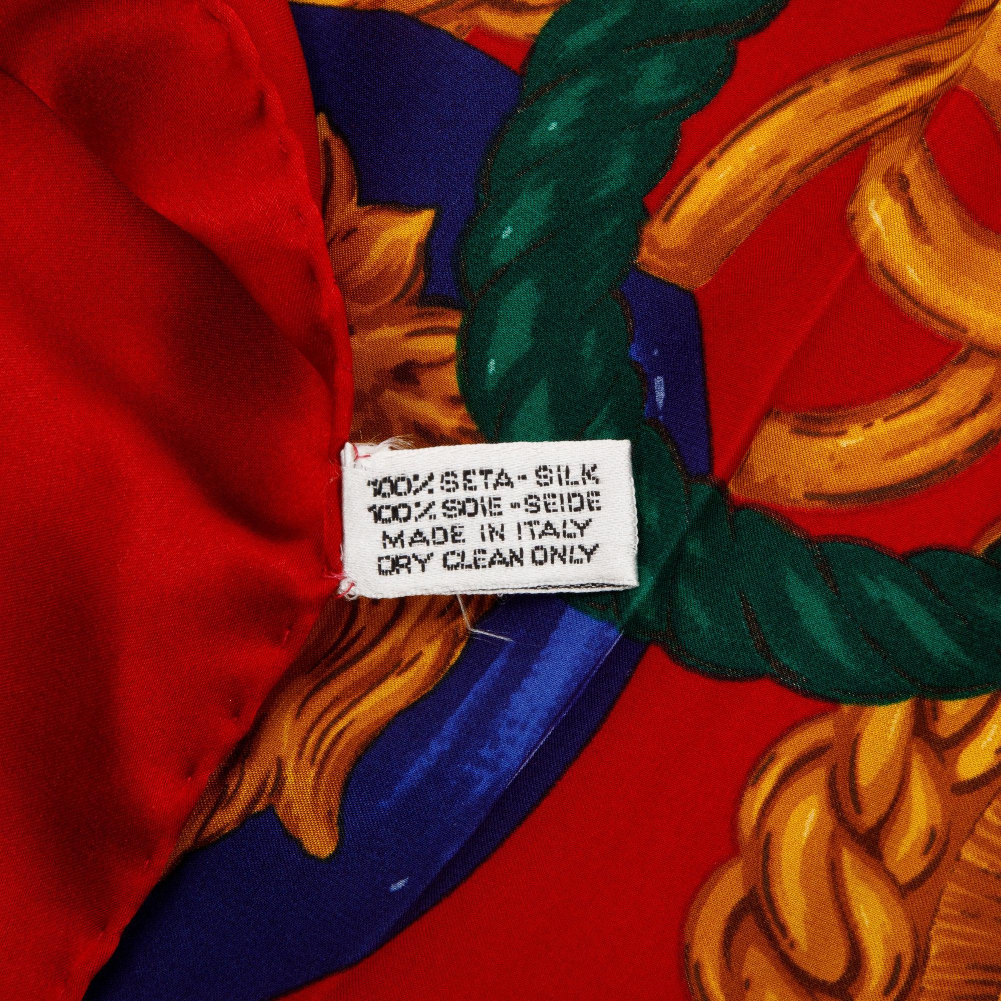 Chanel Printed Silk Scarf