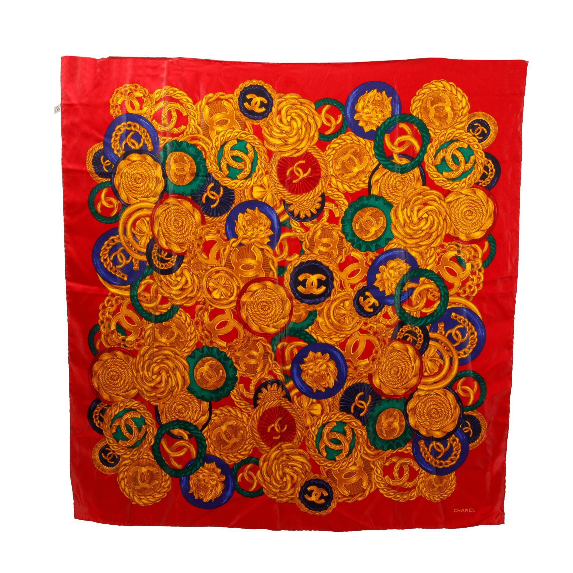 Chanel Printed Silk Scarf