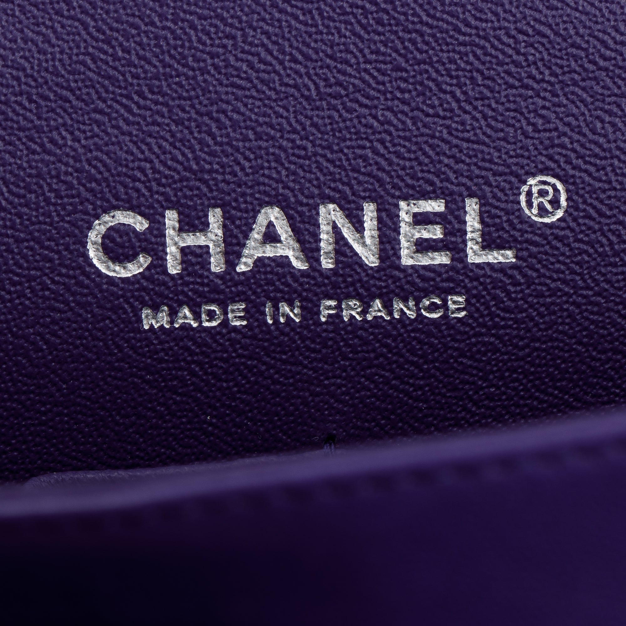 Chanel Purple Classic Medium Double Flap Bag w/ Box & Authenticity Card