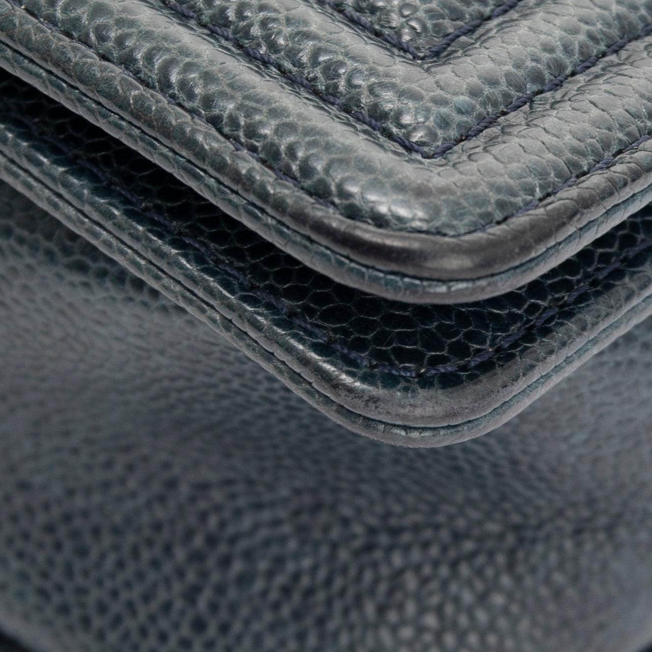 Chanel Quilted Caviar Large Boy Bag w/ Authenticity Card