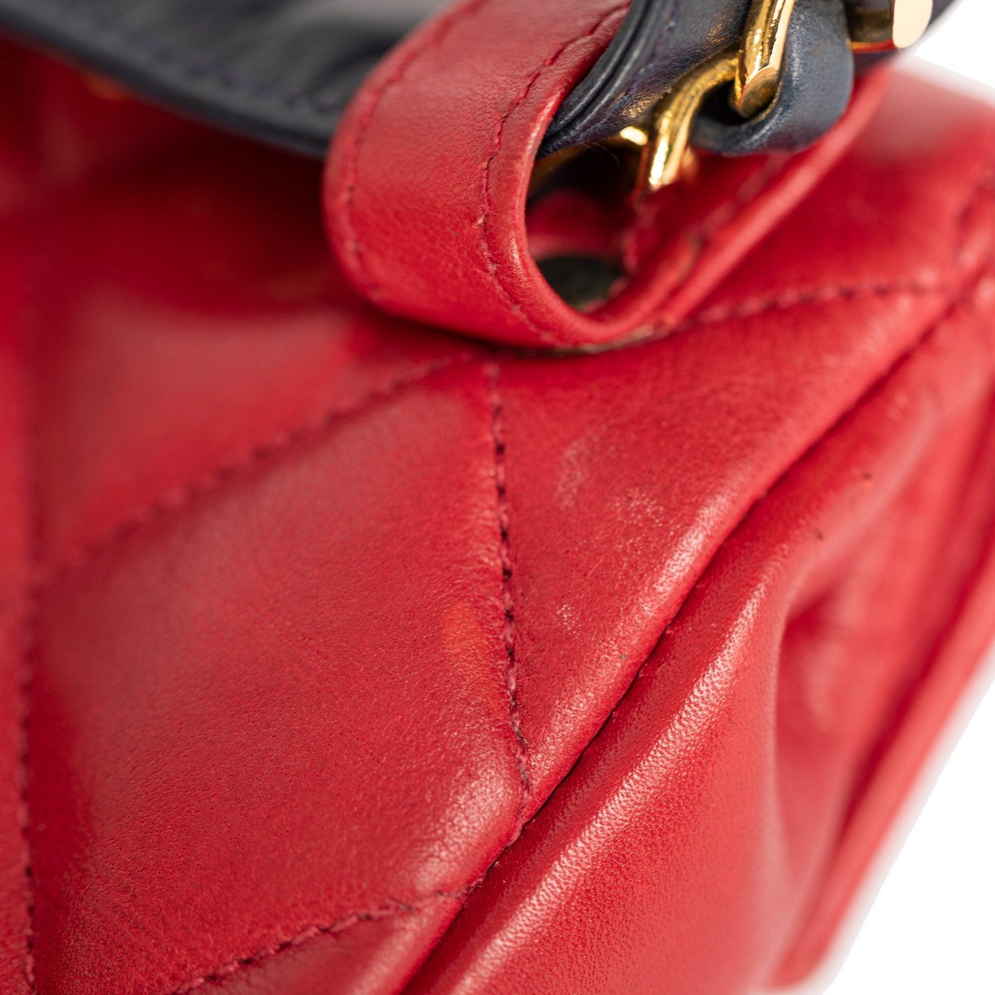 Chanel Quilted Leather Double CC Flap Belt Bag