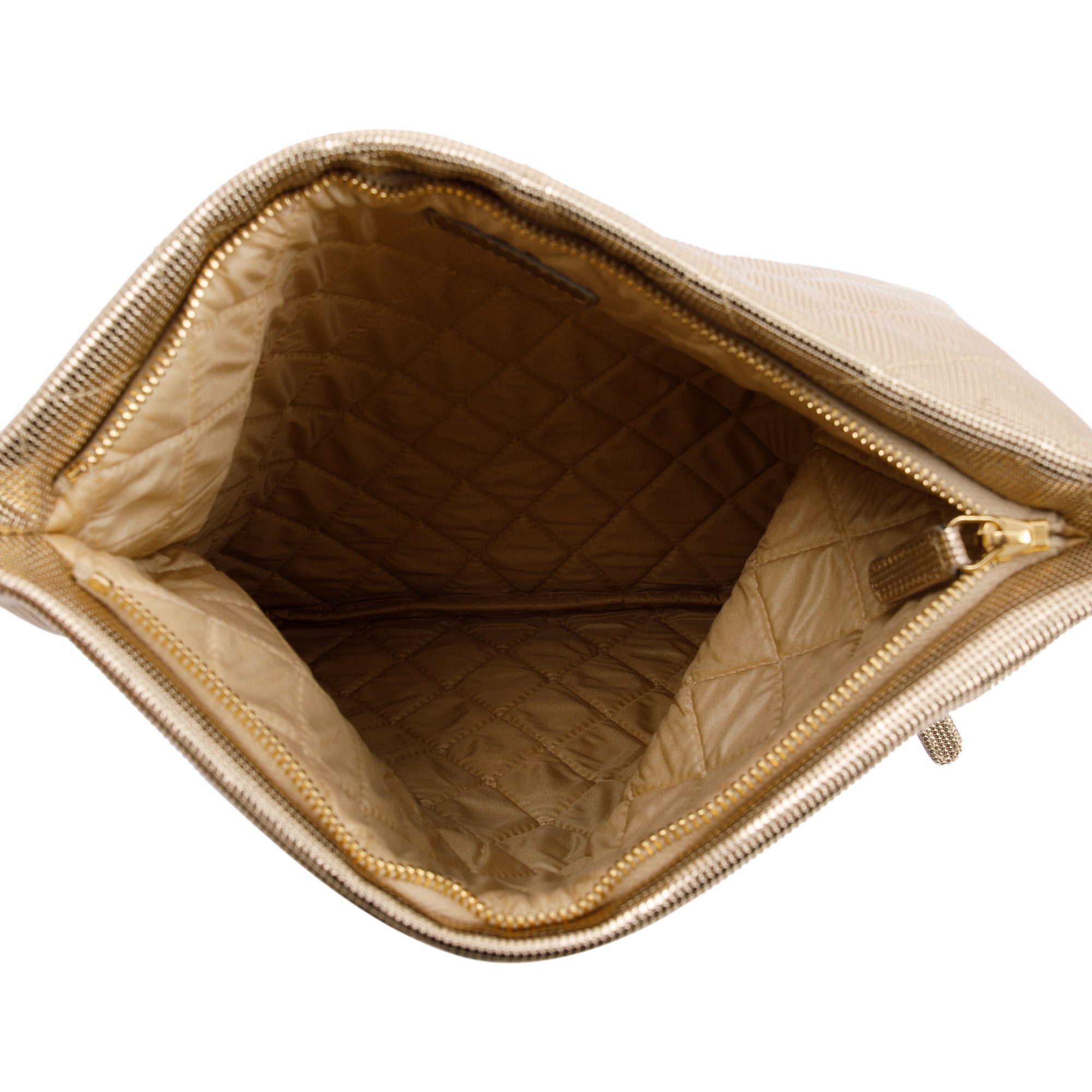 Chanel Quilted Metallic Beauty CC Clutch w/ Authenticity Card