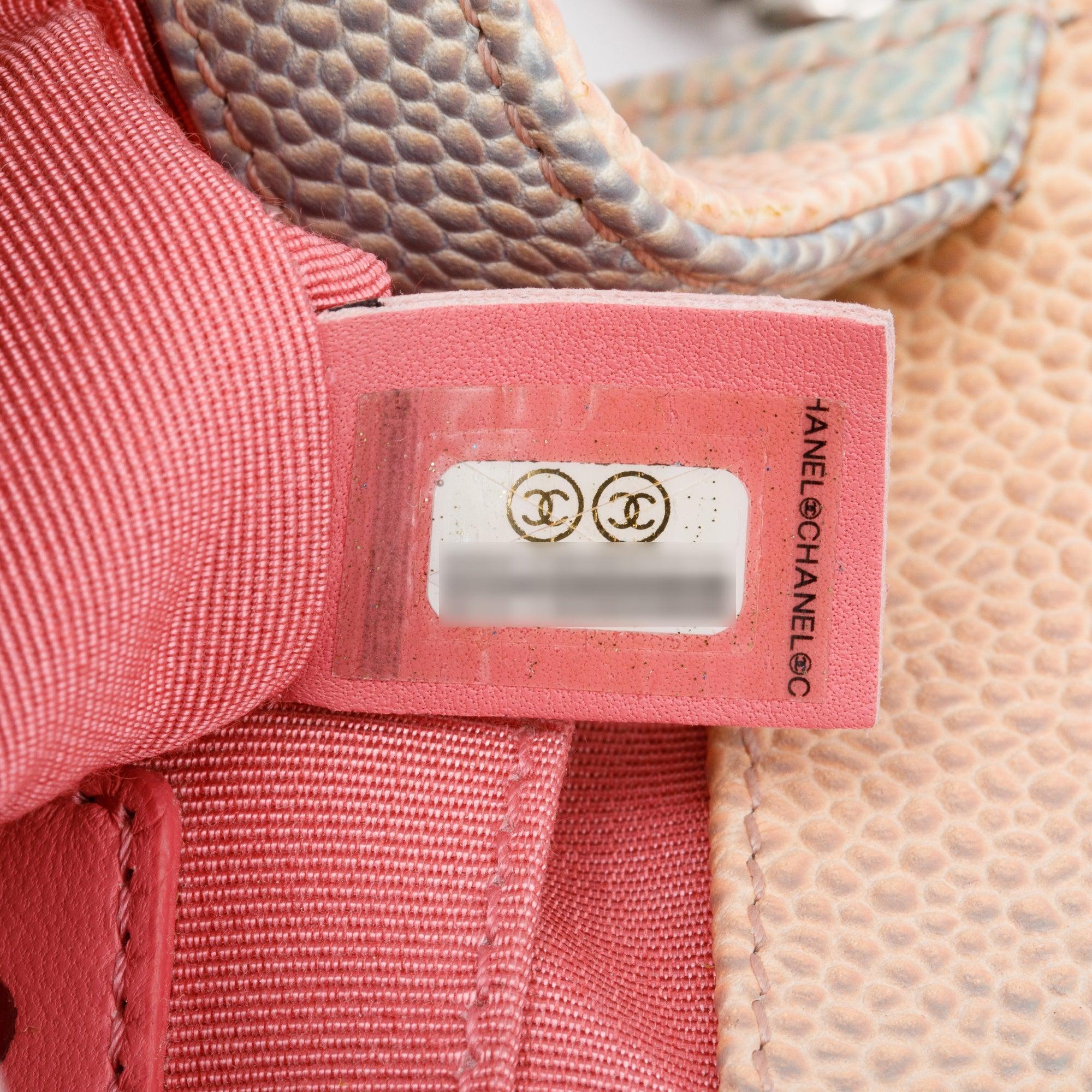 Chanel Rainbow Caviar Leather Mini Boy Flap Bag w/ Authenticity Card