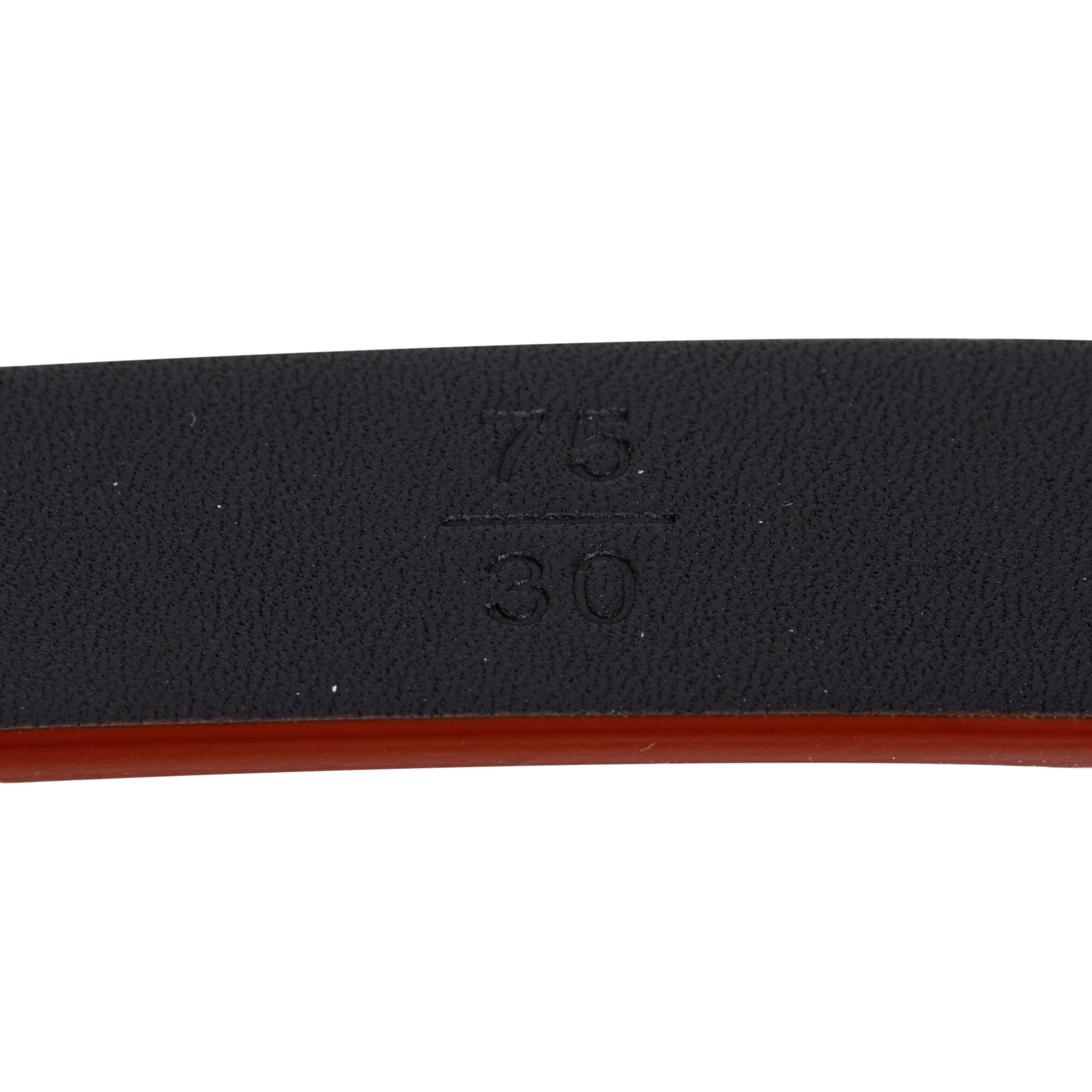 Chanel Red Calfskin Leather CC Pearl Belt 75 30