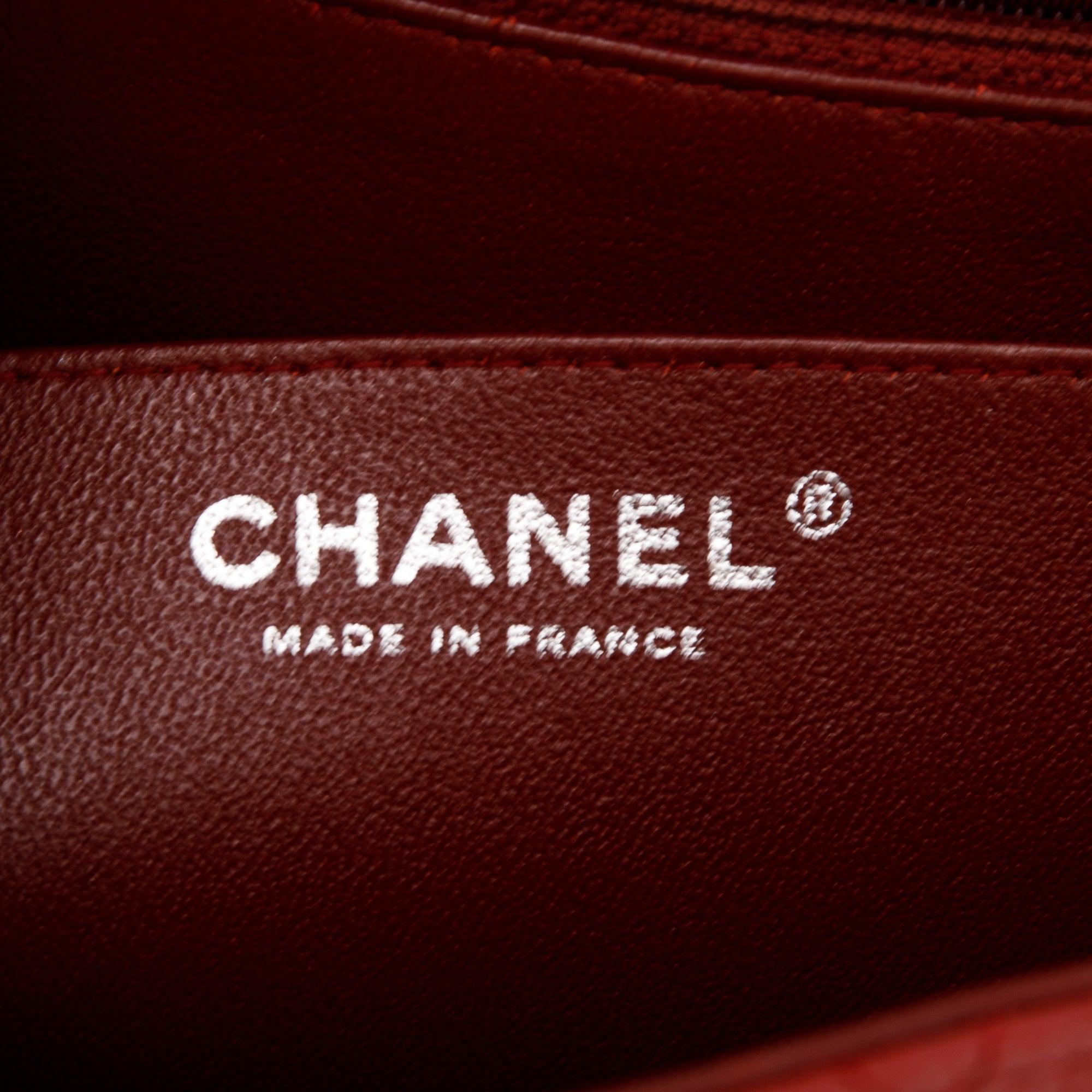 Chanel Red Caviar Classic Jumbo Single Flap Bag