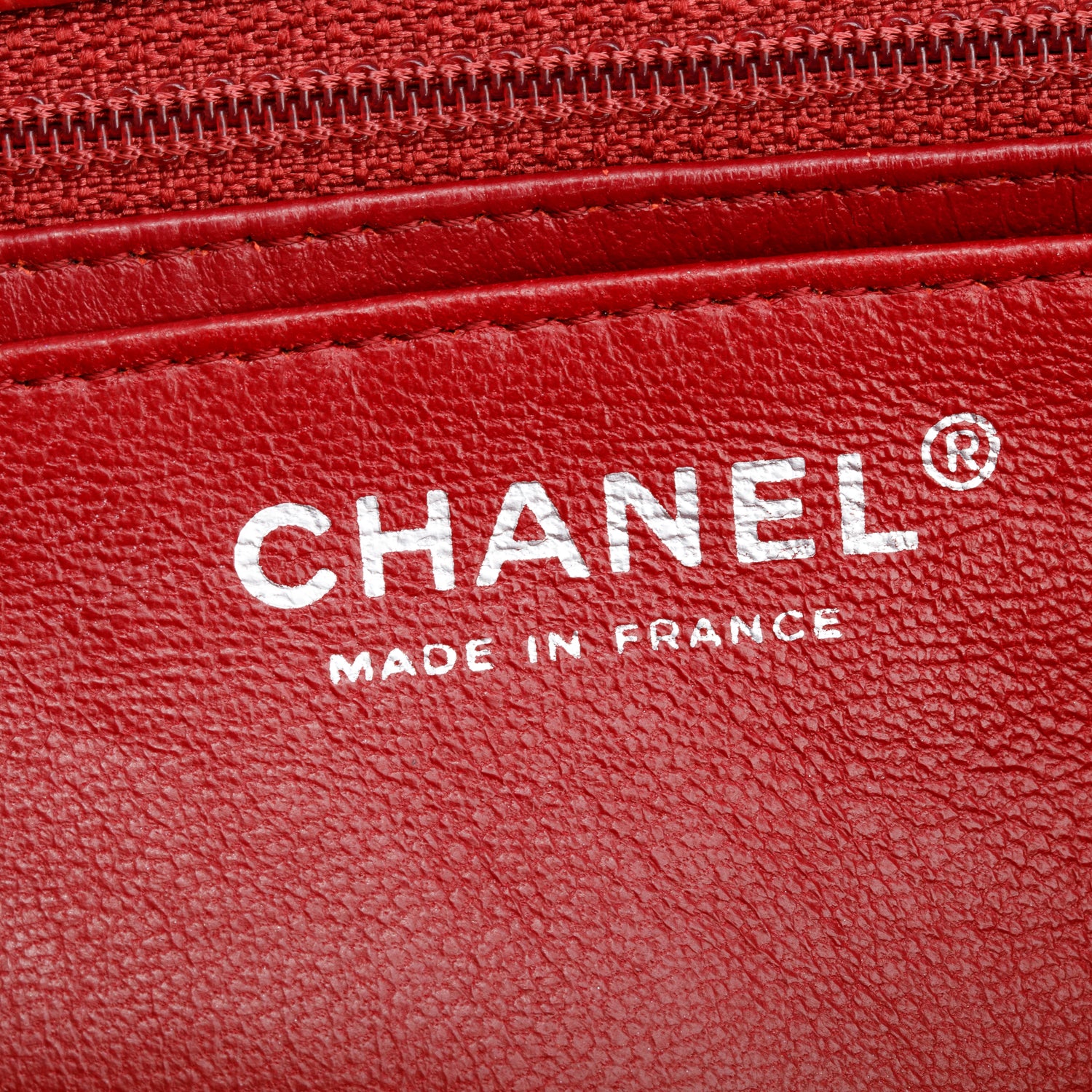 Chanel Red Caviar Classic Jumbo Single Flap Bag w/ Box & Authenticity Card