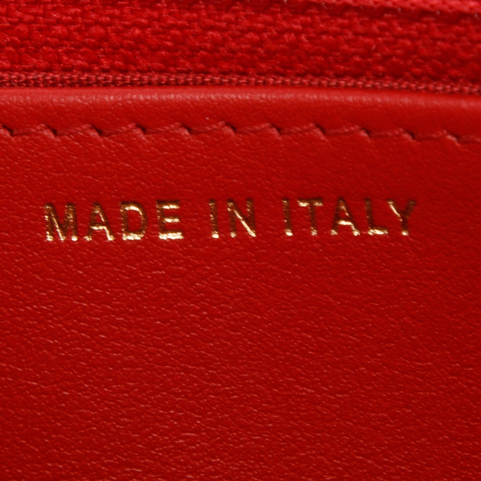 Chanel Red Caviar Leather Boy Wallet on Chain w/ Box & Authenticity Card