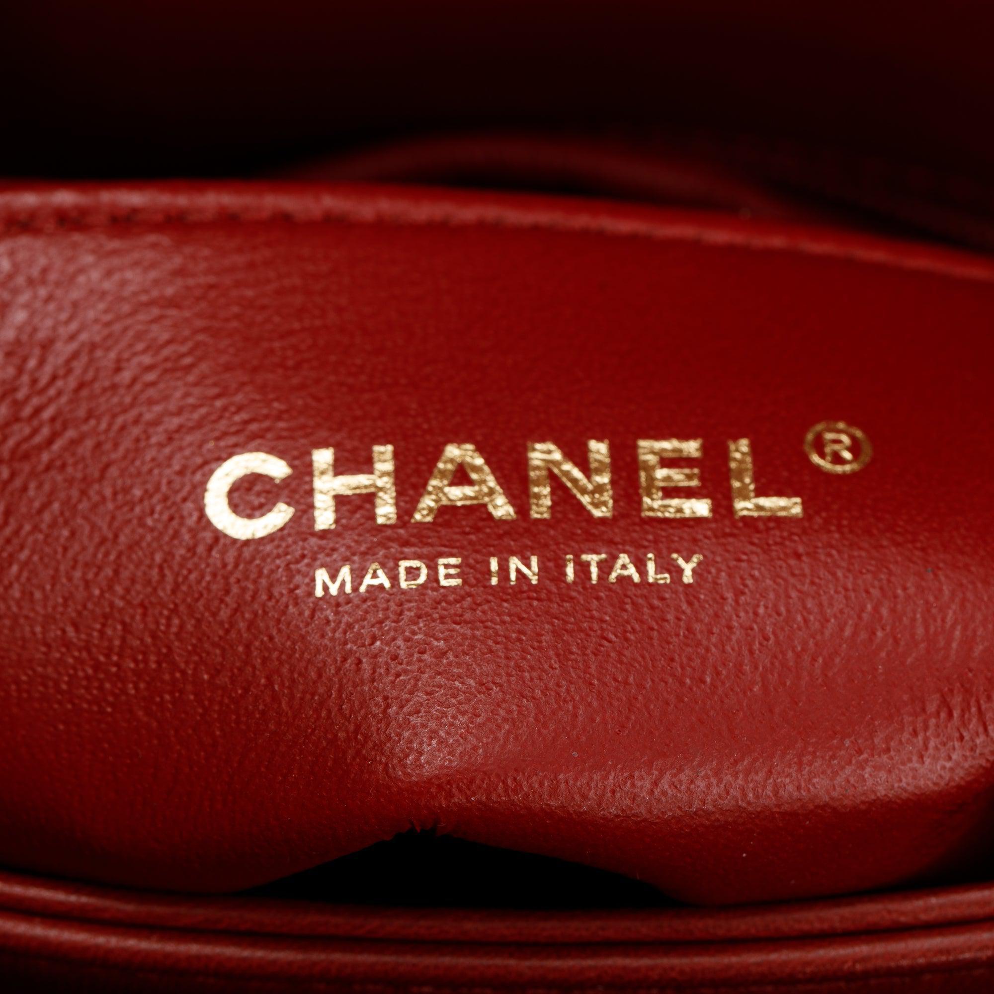 Chanel Red Chevron Lambskin Trendy CC Small Top Handle Flap Bag