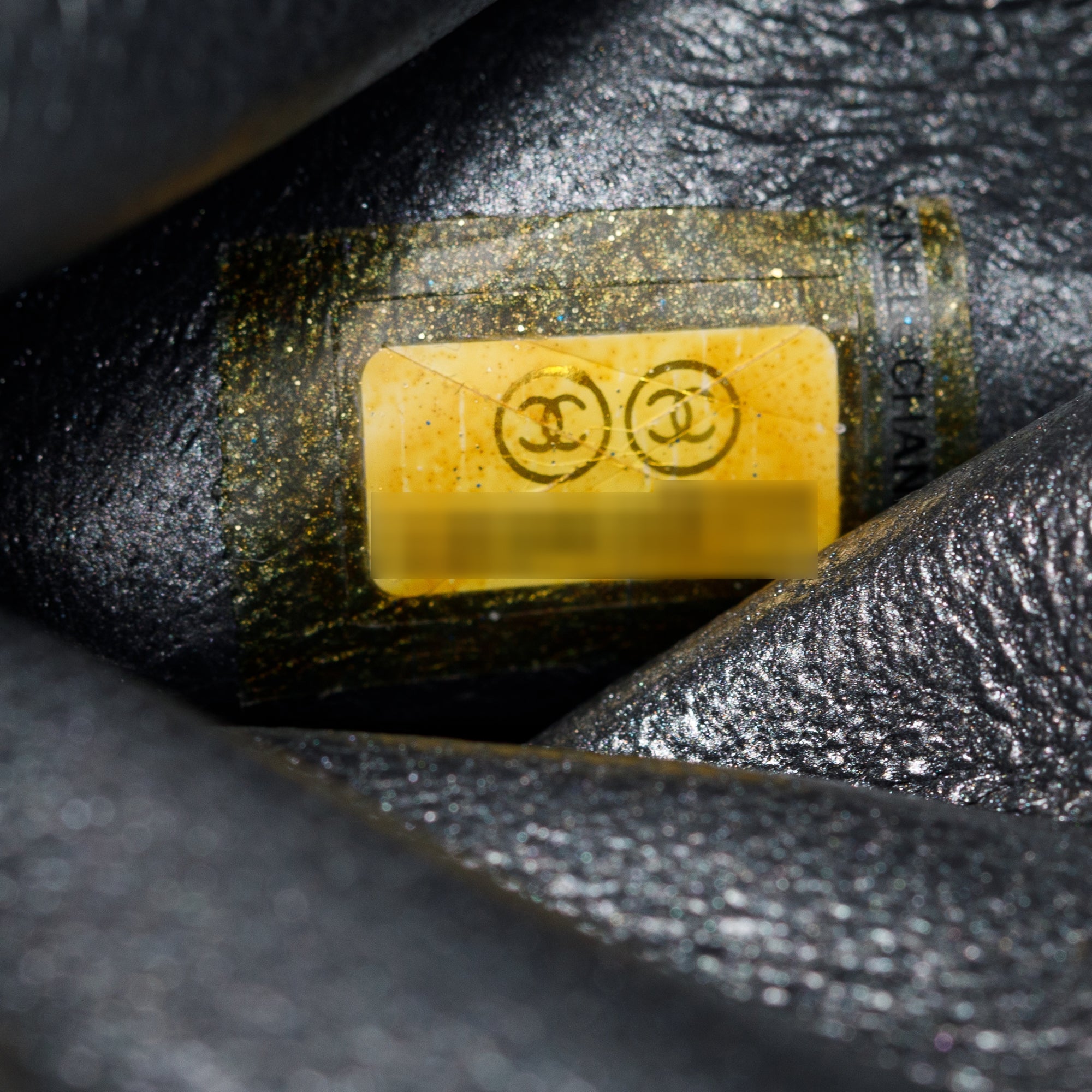 Chanel Silver Aged Calfskin Leather Medium Reissue Camera Bag w/ Authenticity Card