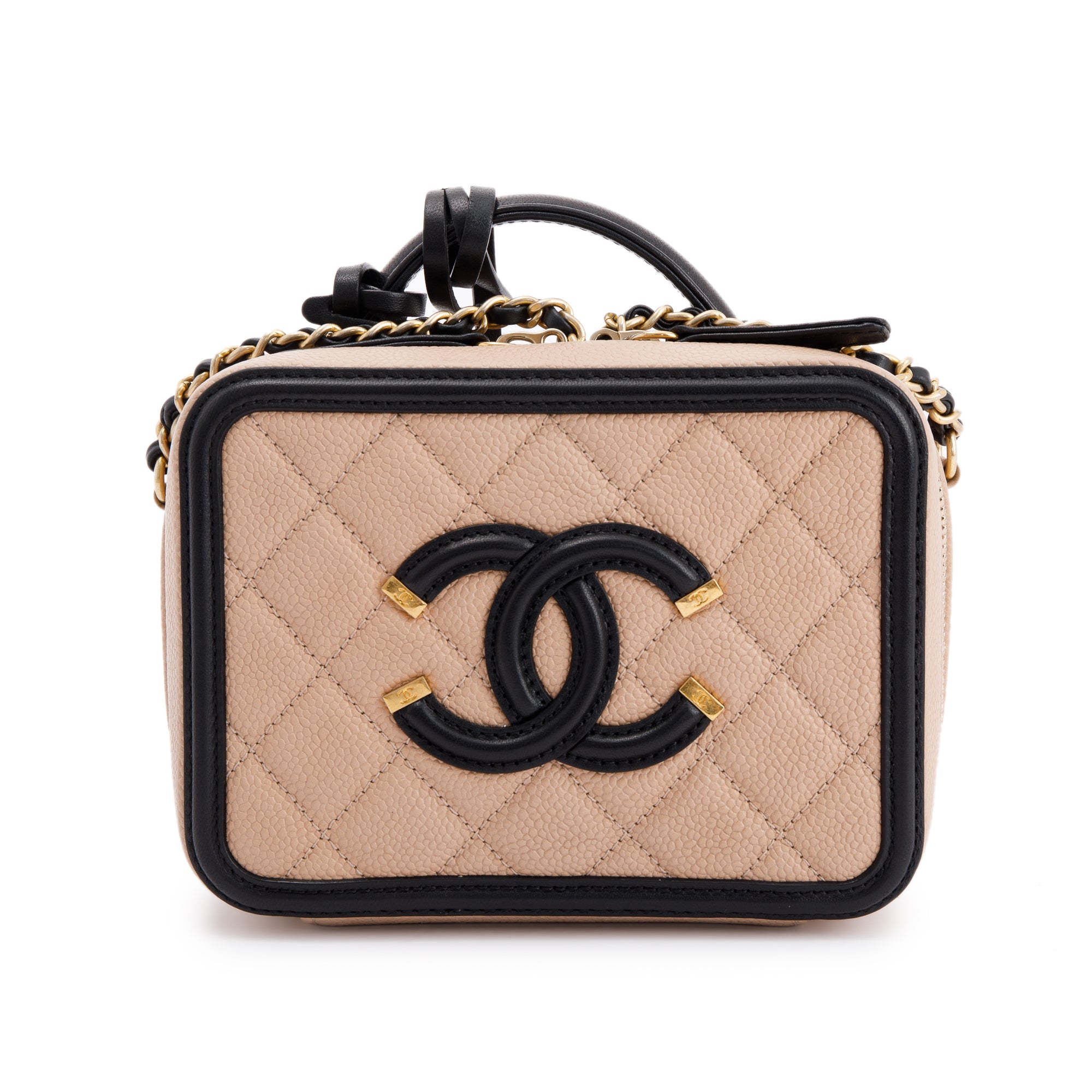 Chanel Small Filigree Vanity Case