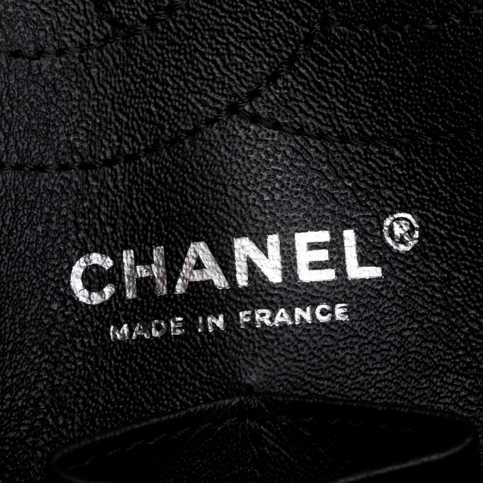 Chanel So Black Calfskin Leather 2.55 Reissue 225 Double Flap Bag w/ Box & Authenticity Card