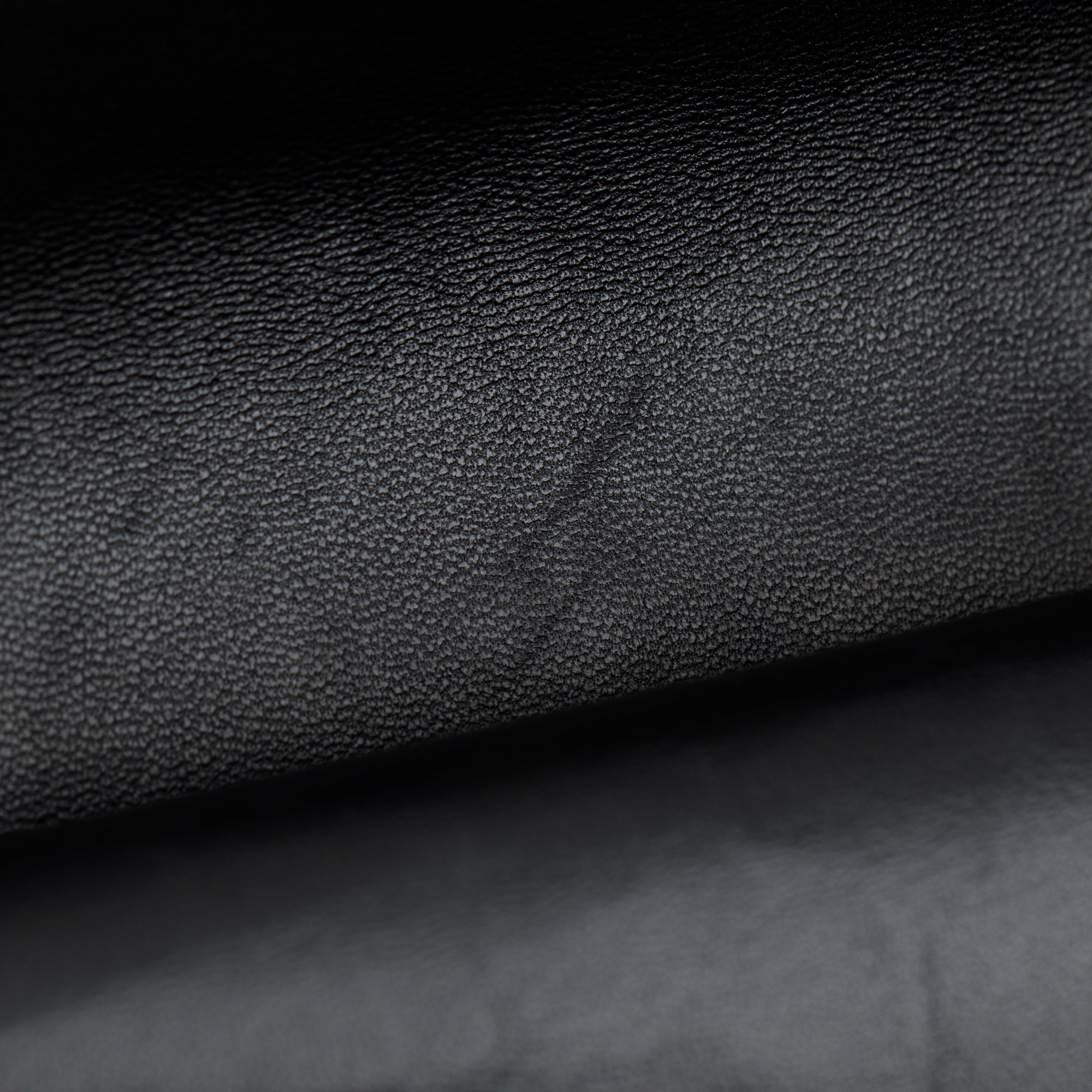 Chanel So Black Chevron Calfskin Leather Classic Medium Double Flap Bag