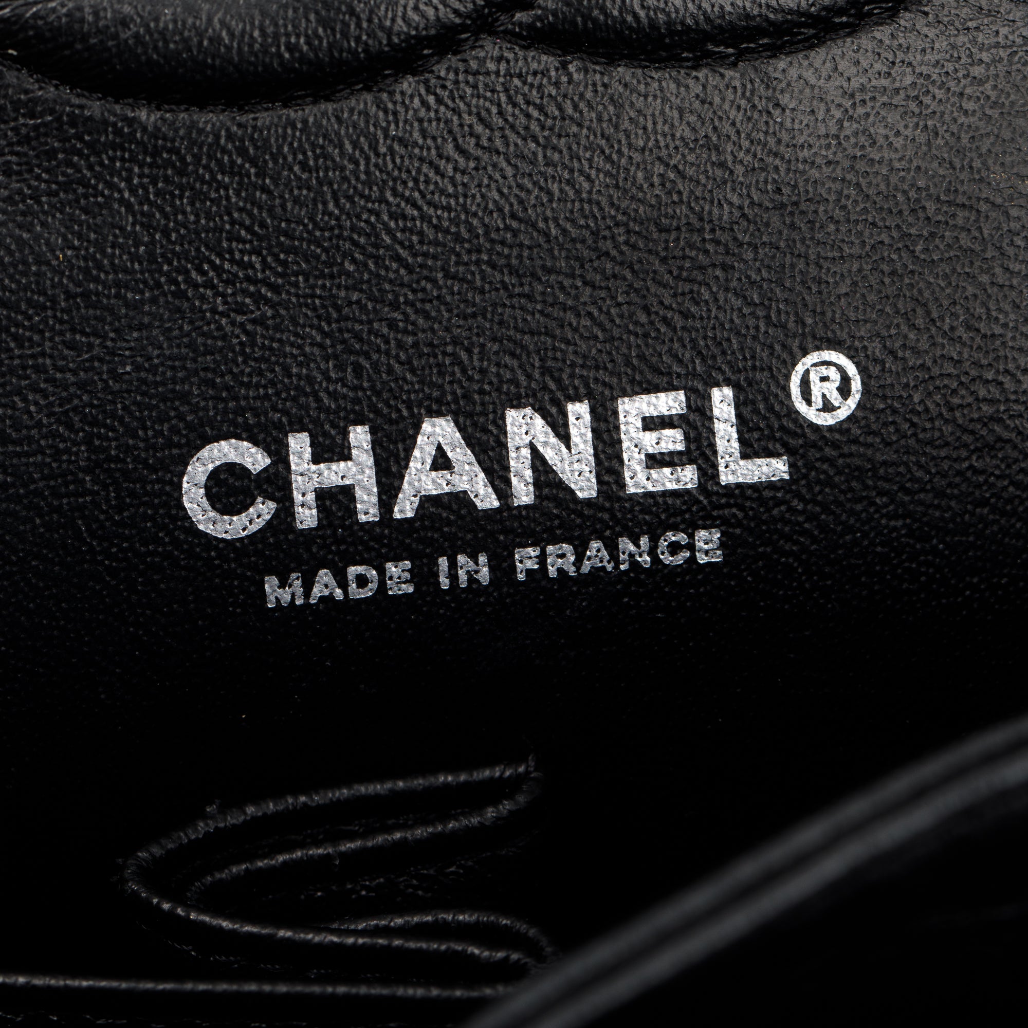 Chanel So Black Chevron Calfskin Leather Classic Medium Double Flap Bag