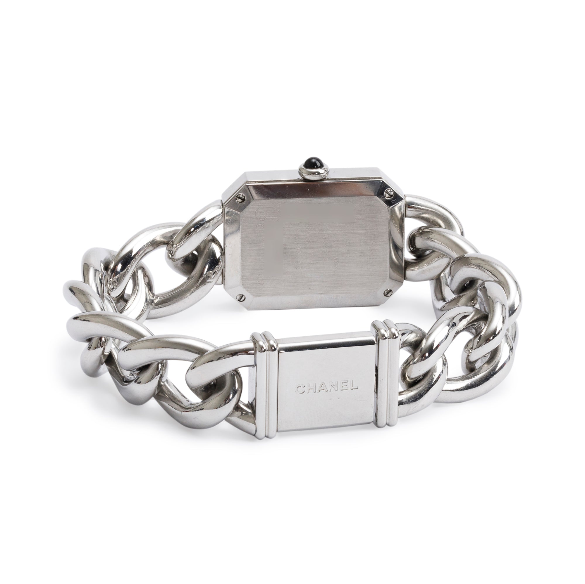 Chanel Stainless Steel Diamond Bezel Premiere Gourmette Watch H7020 w/ Box & Papers