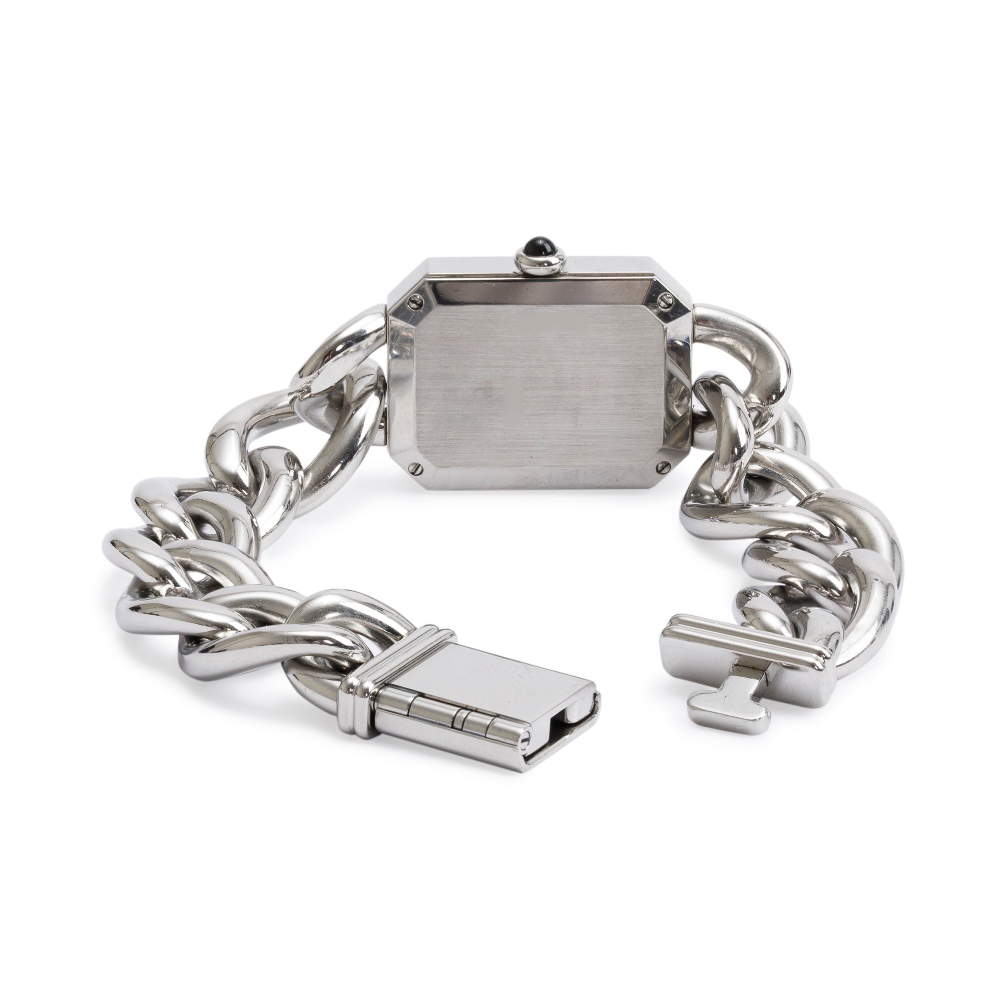 Chanel Stainless Steel Diamond Bezel Premiere Gourmette Watch H7020 w/ Box & Papers