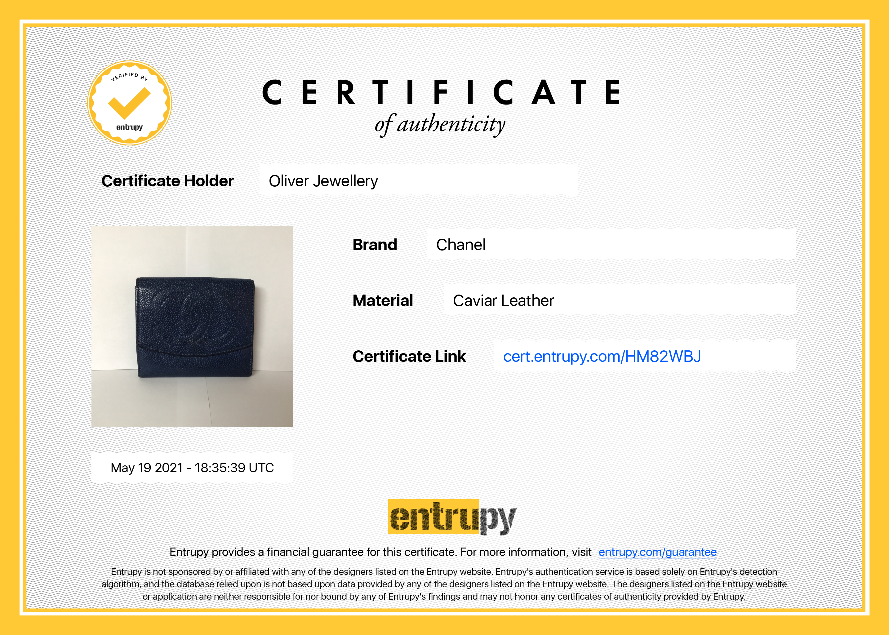 Chanel Timeless Interlocking CC Logo Compact Wallet w/ Box