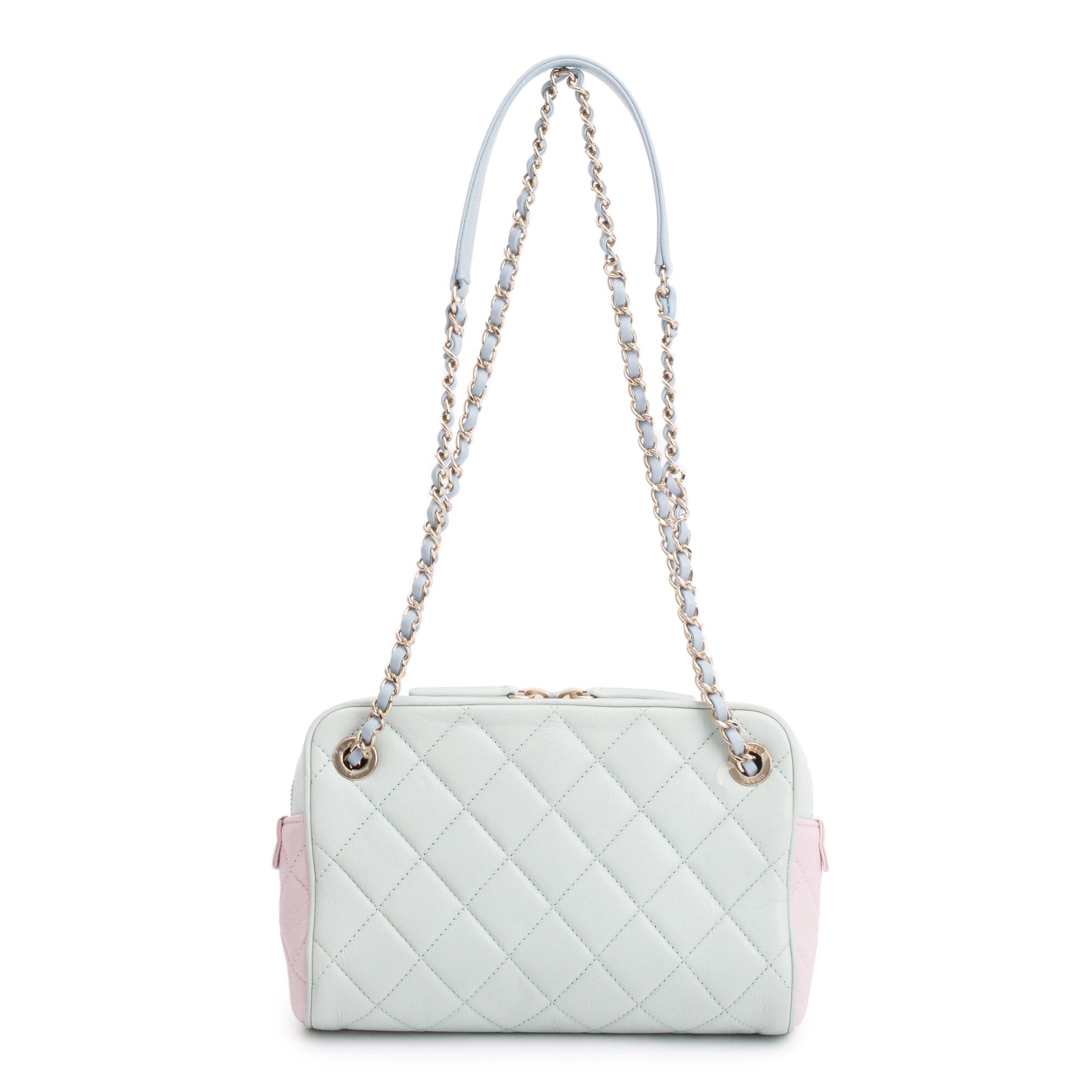 Chanel Tricolour Quilted Calfskin Leather In & Out Camera Bag w/ Insert