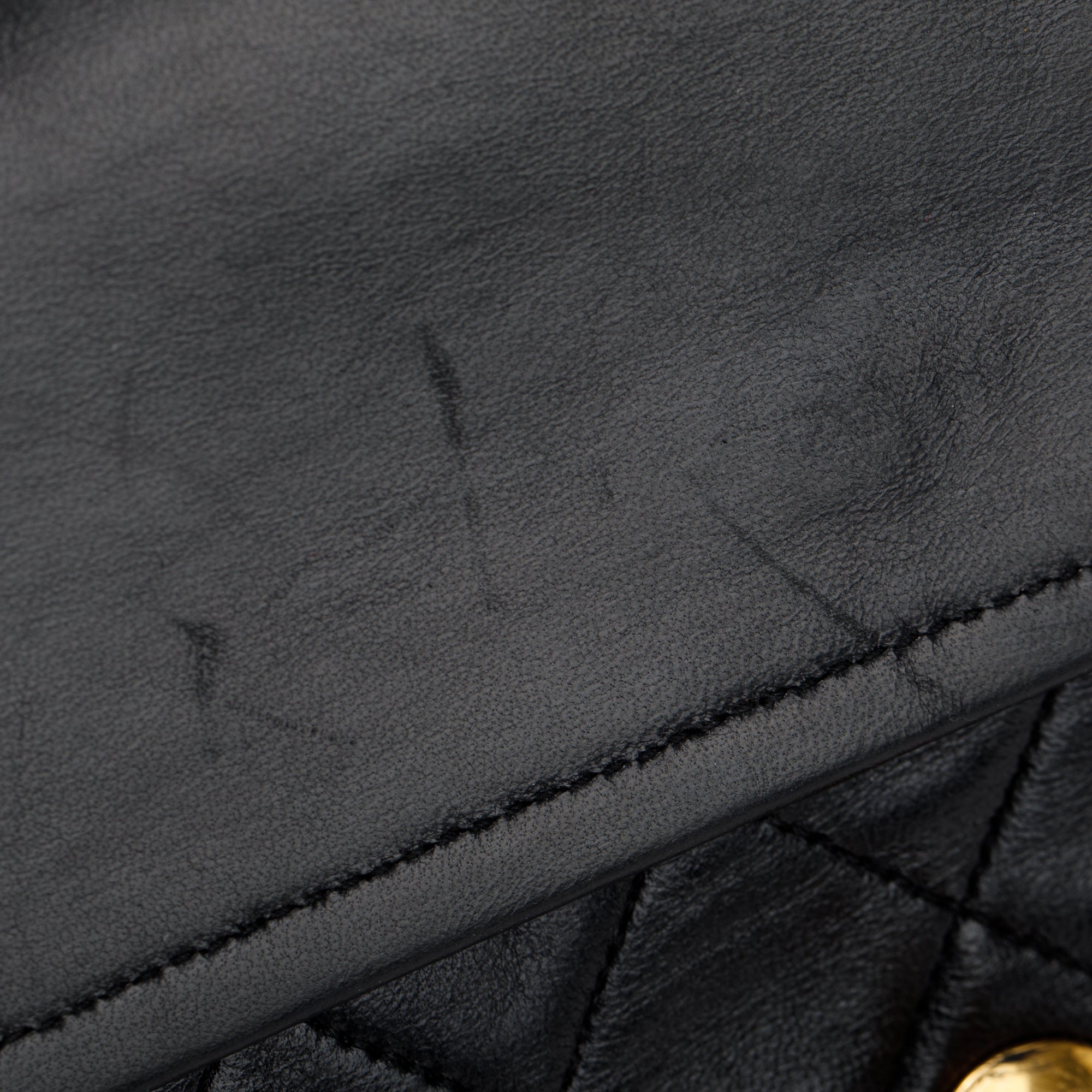 Chanel Vintage Black Lambskin Classic Medium Double Flap Bag