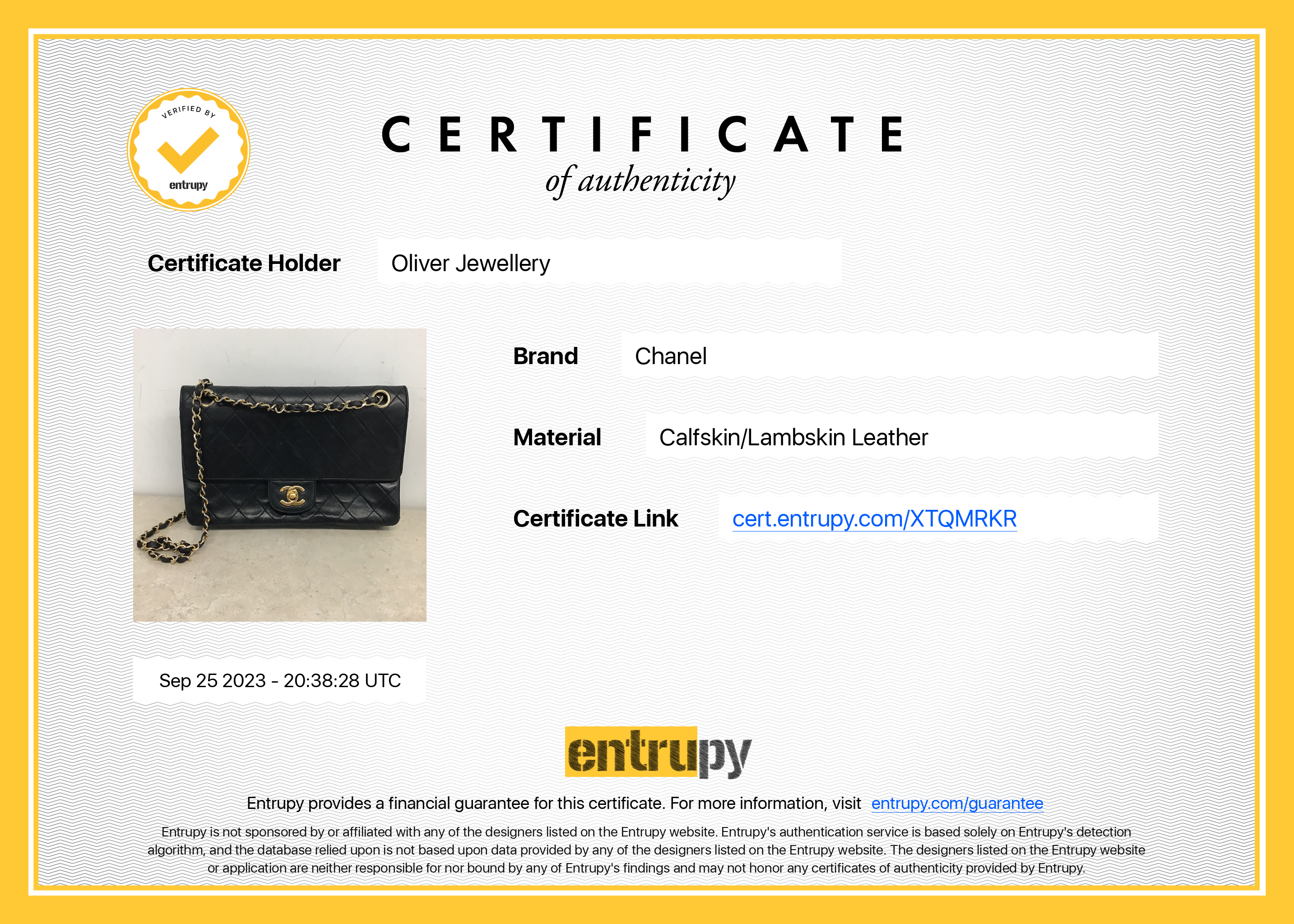 Chanel Vintage Black Lambskin Classic Medium Double Flap Bag