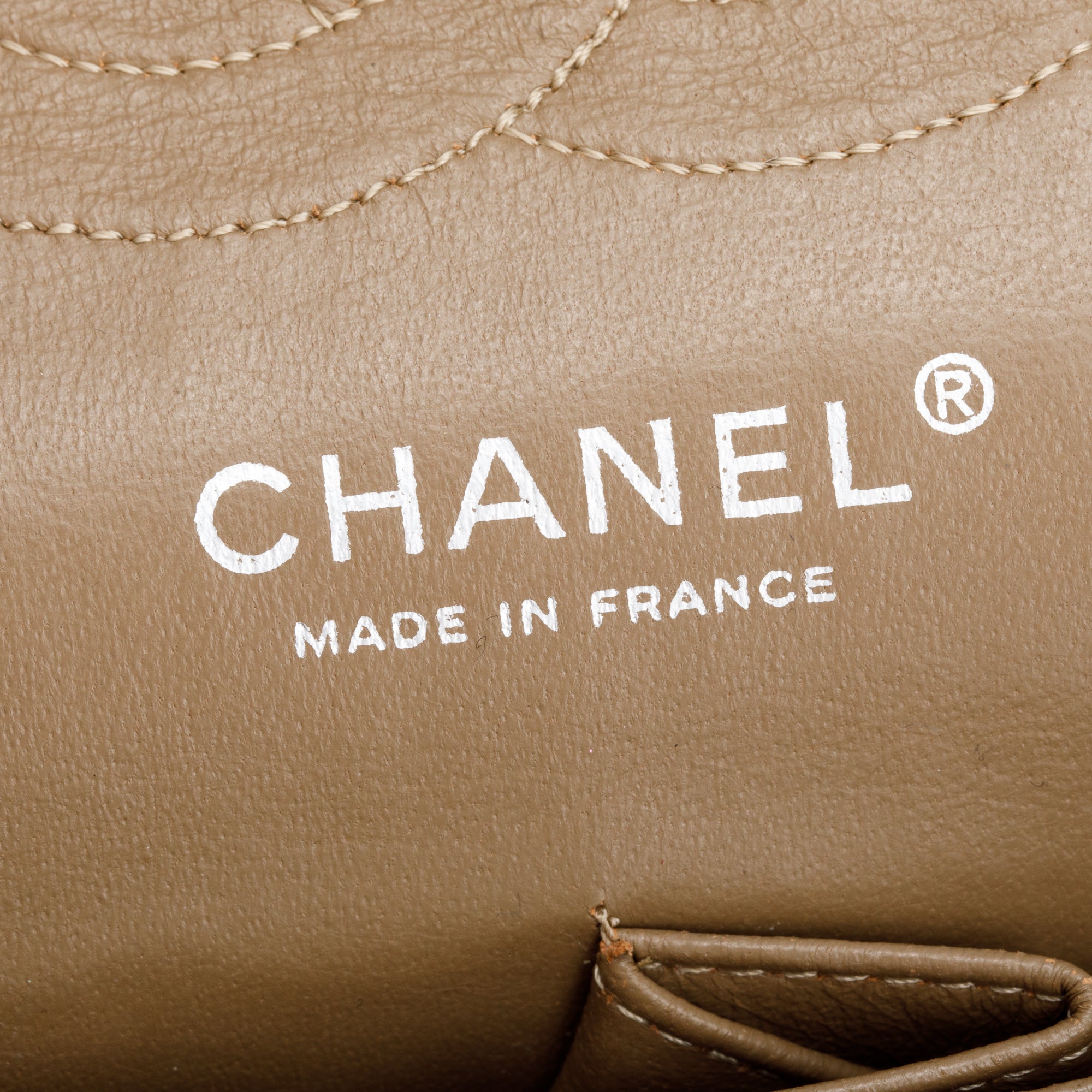 Chanel Vintage Brown Crinkled Patent Leather Classic Medium Double Flap Bag