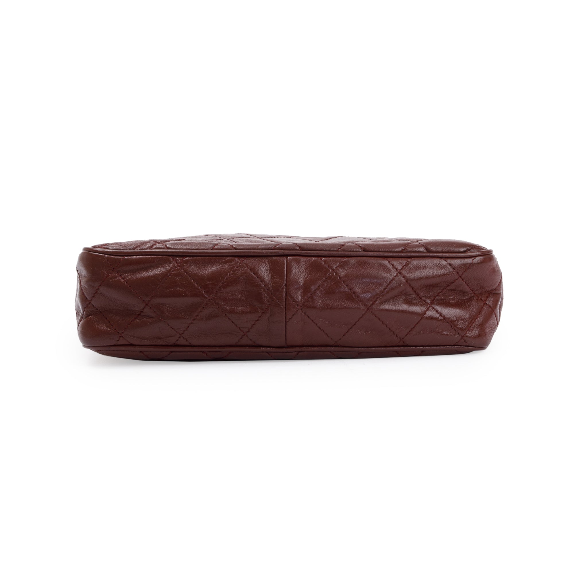 Chanel Vintage Burgundy Quilted Calfskin Leather Tassel Camera Bag