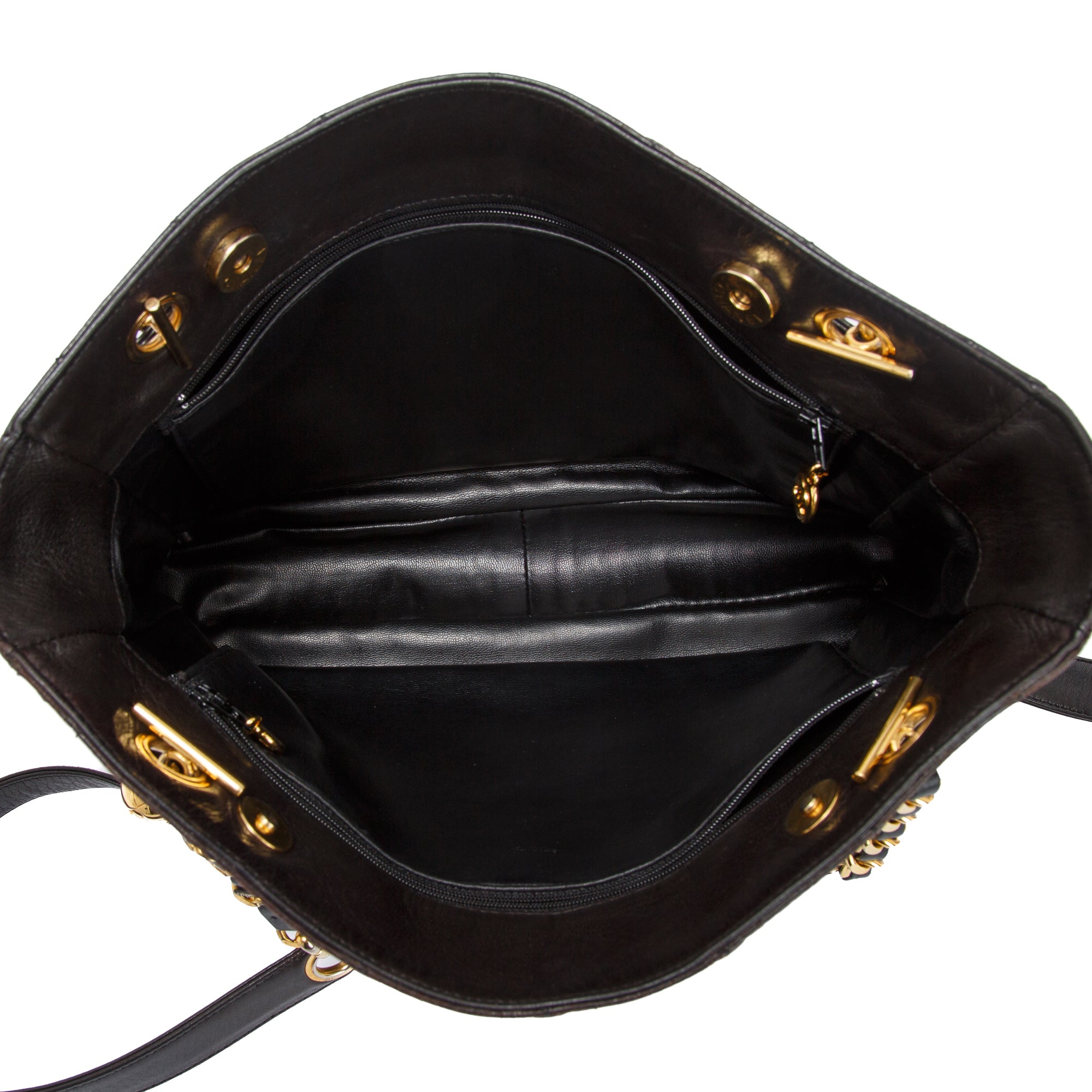 Chanel Vintage Quilted Leather Tote