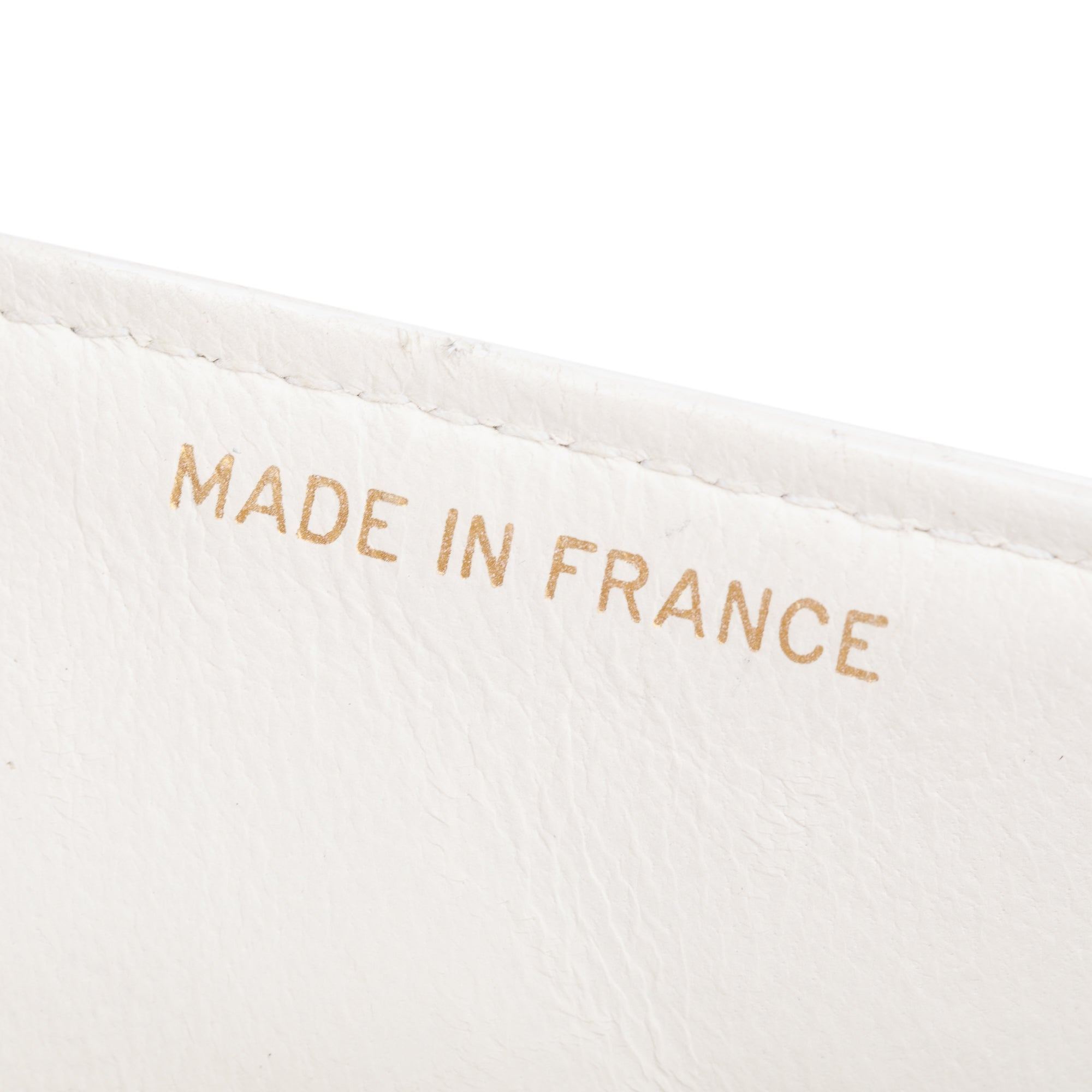 Chanel White Calfskin Leather Medium Diana Flap Bag w/ Authenticity Card