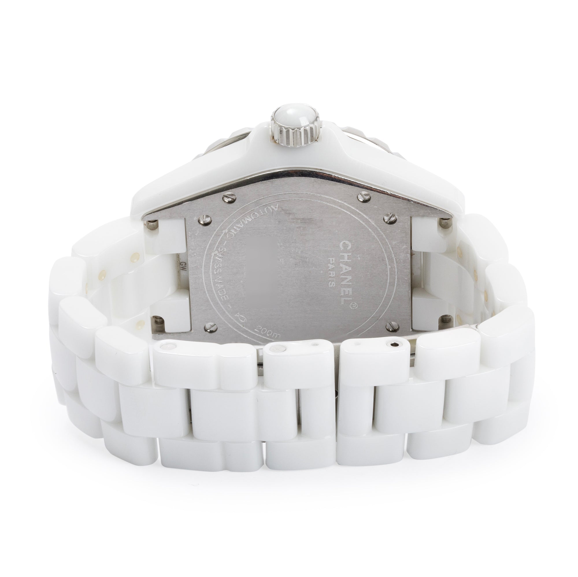 Chanel White Ceramic 39 MM J12 Automatic Watch