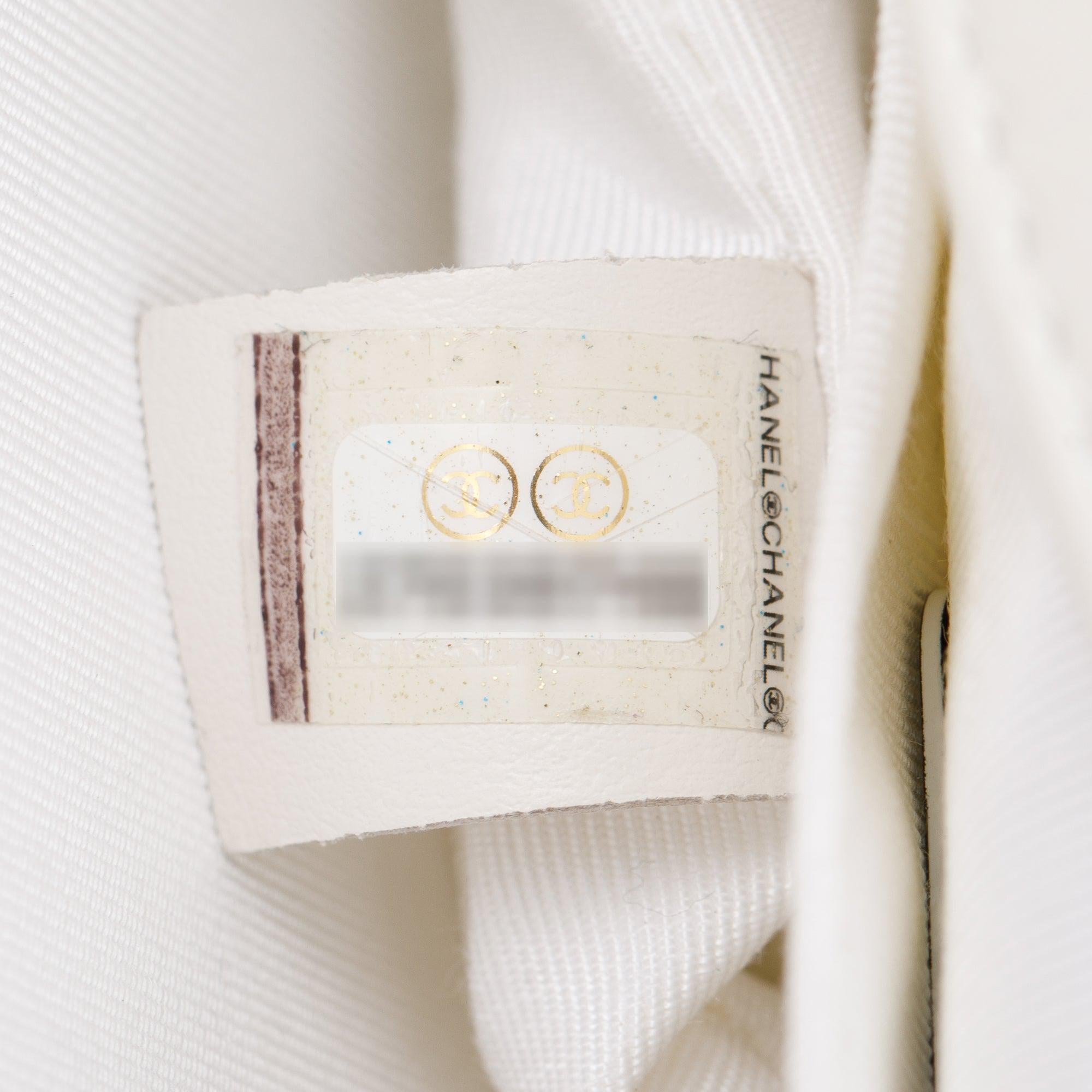 Chanel White Quilted Calfskin Leather CC Flap Crossbody Bag